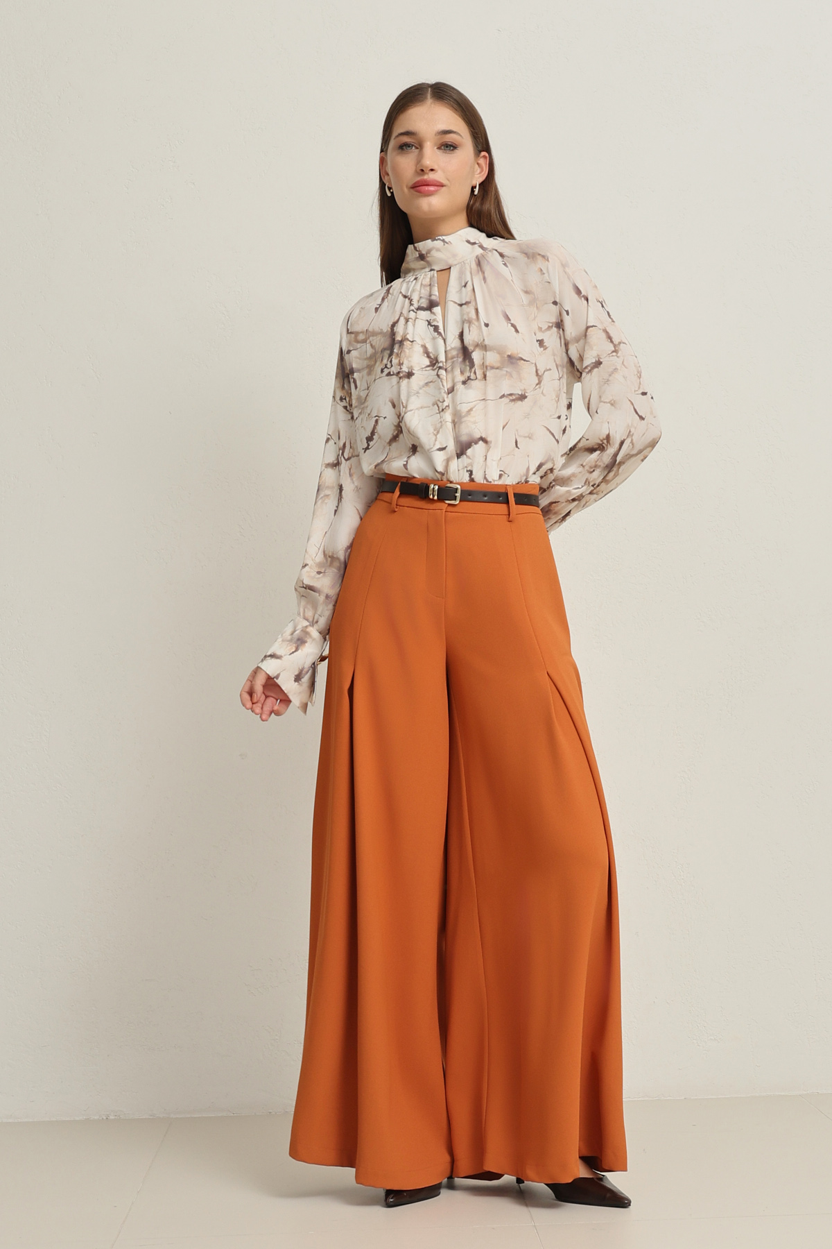 Kiremit 1YA1WSPN1410 PANTOLON Kadın Pantolon modelleri