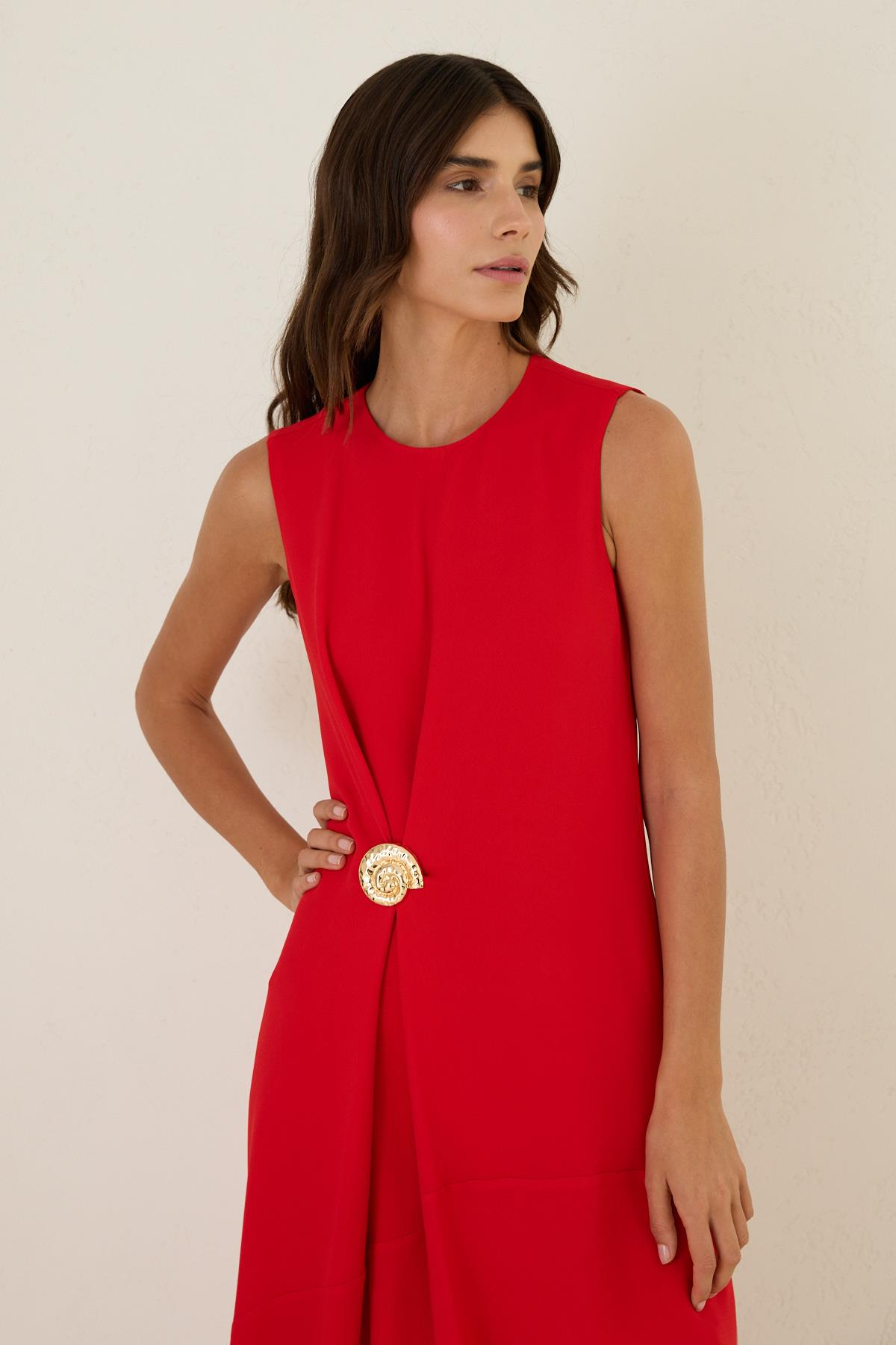 Kırmızı 1YB3DWEL2999 ELBİSE Kadın Kategorisiz modelleri