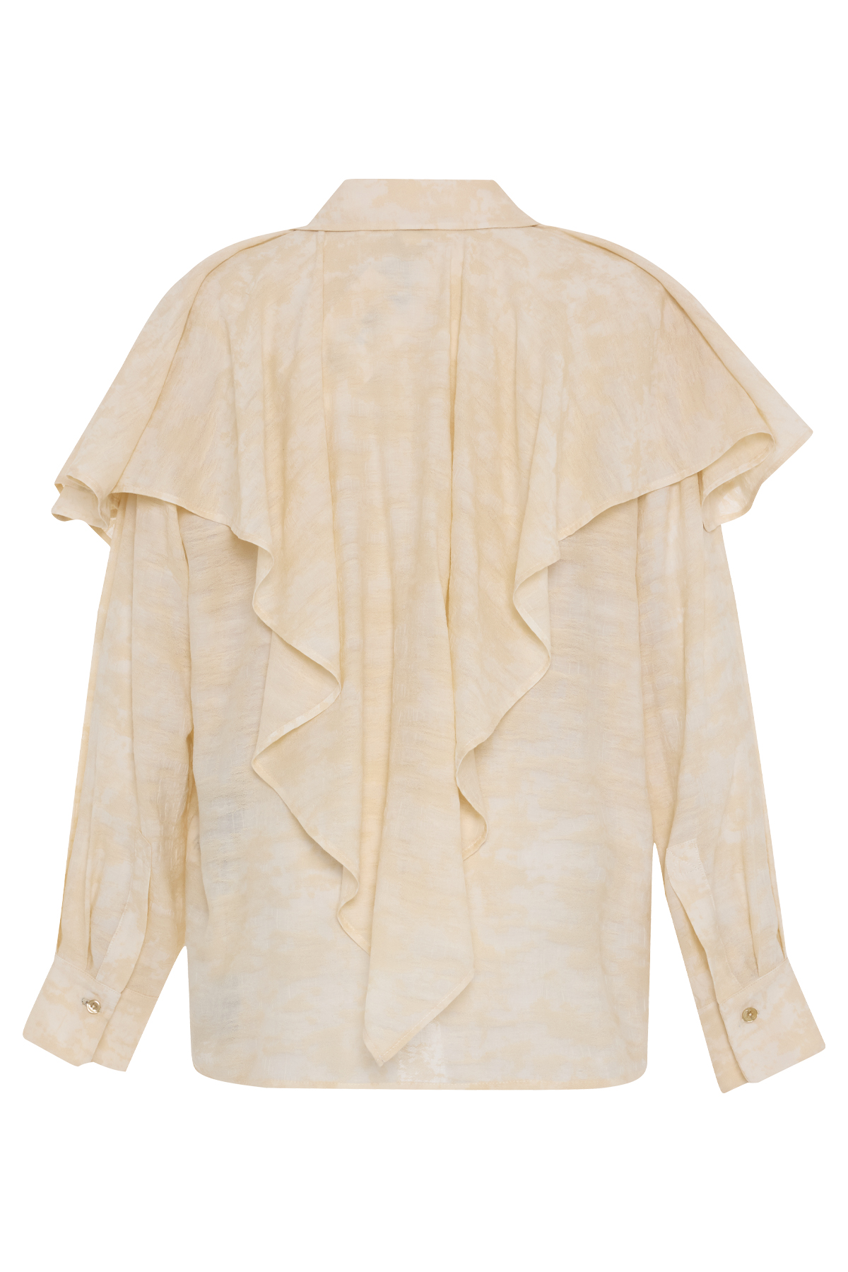 Krem 1YA1WSGM0698 GÖMLEK Kadın Gömlek modelleri