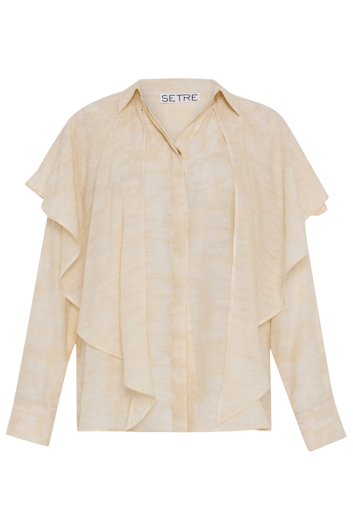 Krem 1YA1WSGM0698 GÖMLEK Kadın Gömlek modelleri