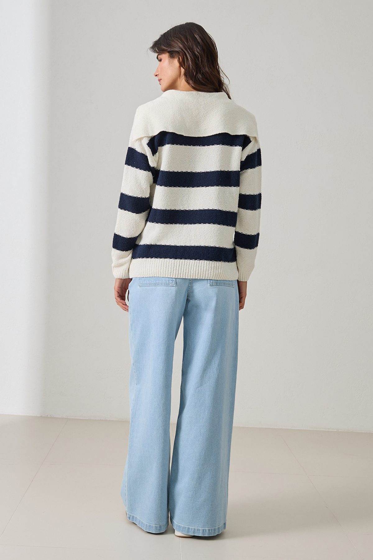 Krem 2YB4ECTR0368 TRİKO Kadın Triko modelleri