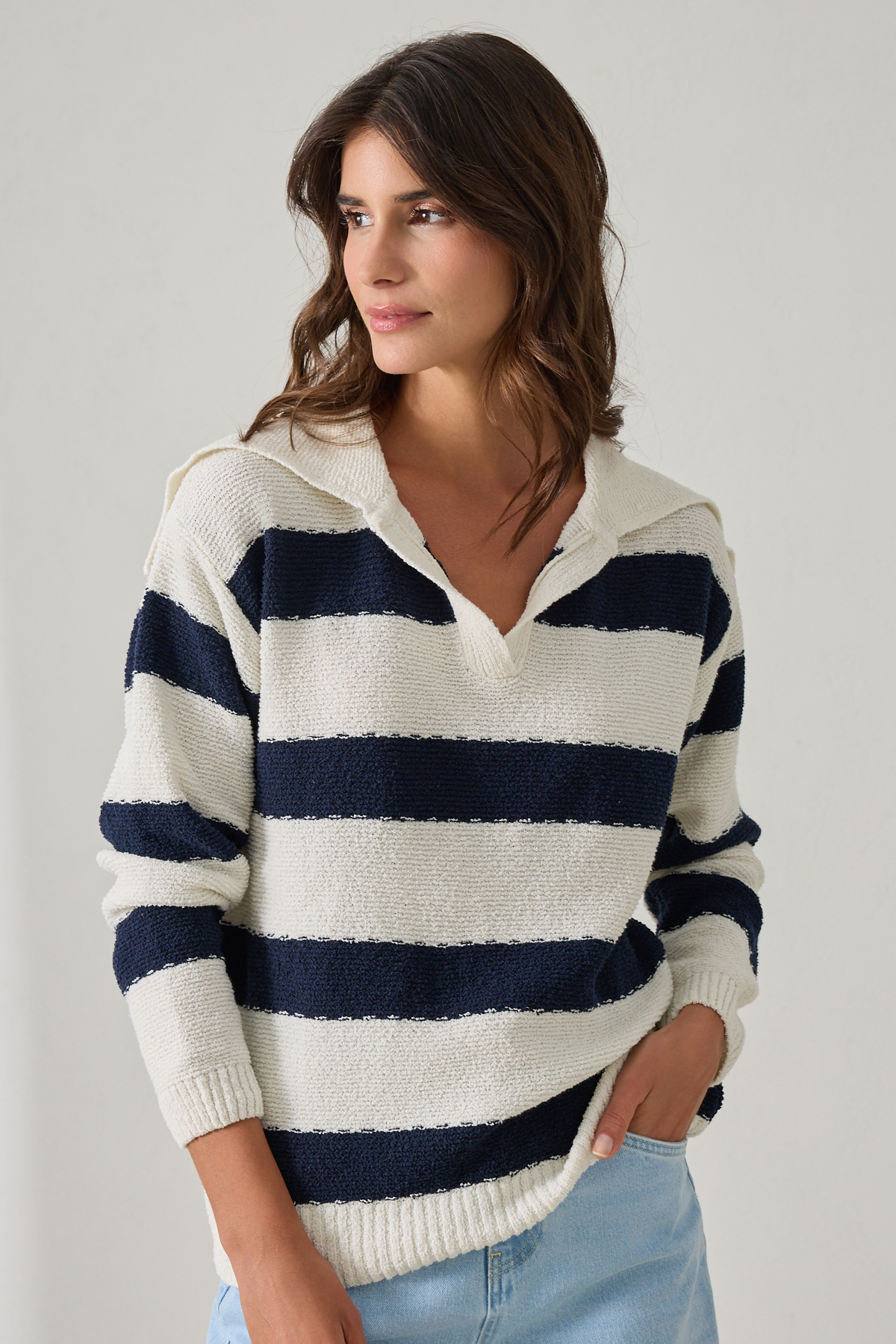 Krem 2YB4ECTR0368 TRİKO Kadın Triko modelleri