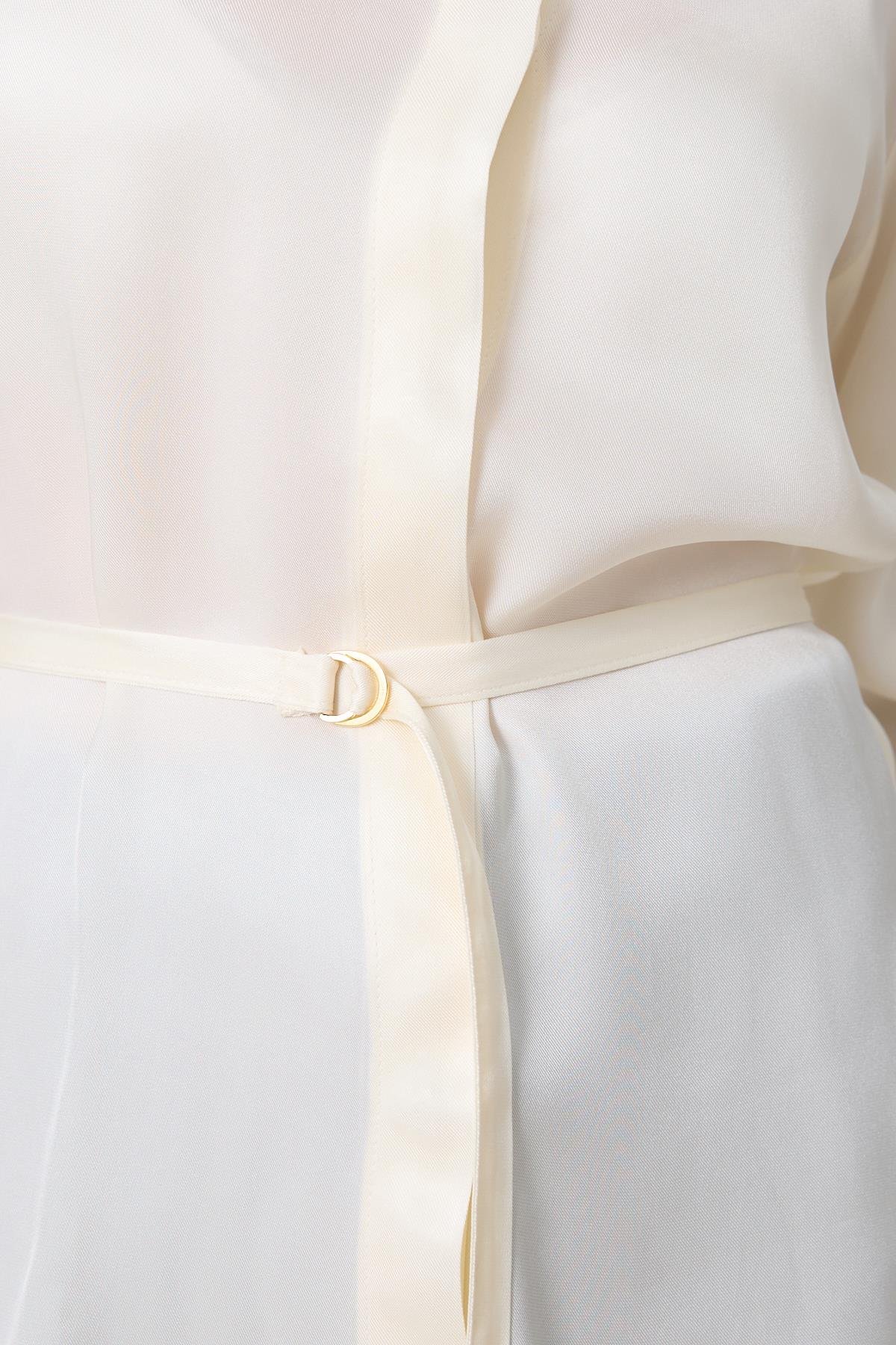 Krem 1YB3WCGM0653 GÖMLEK Kadın Shirt modelleri