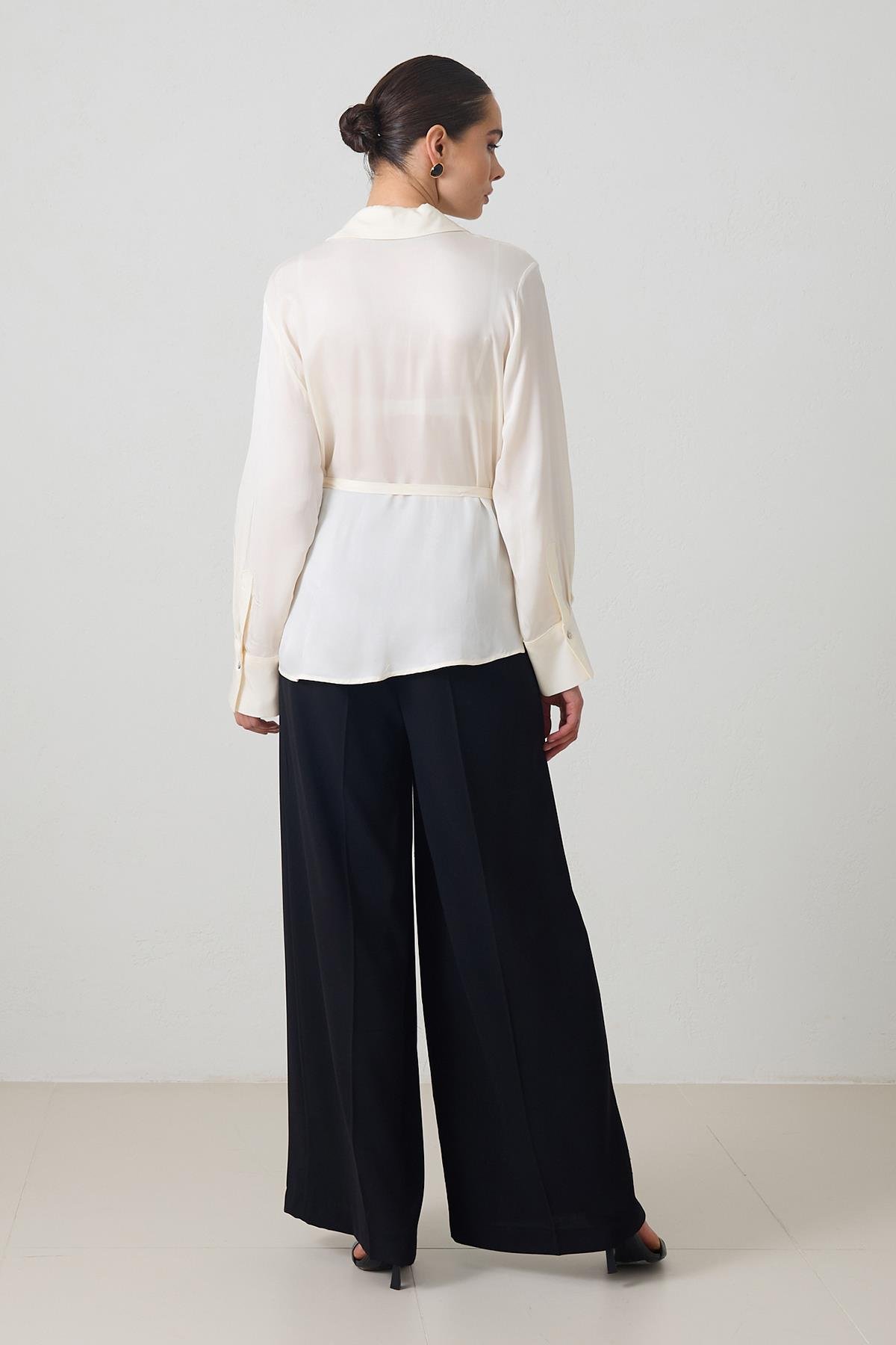 Krem 1YB3WCGM0653 GÖMLEK Kadın Shirt modelleri