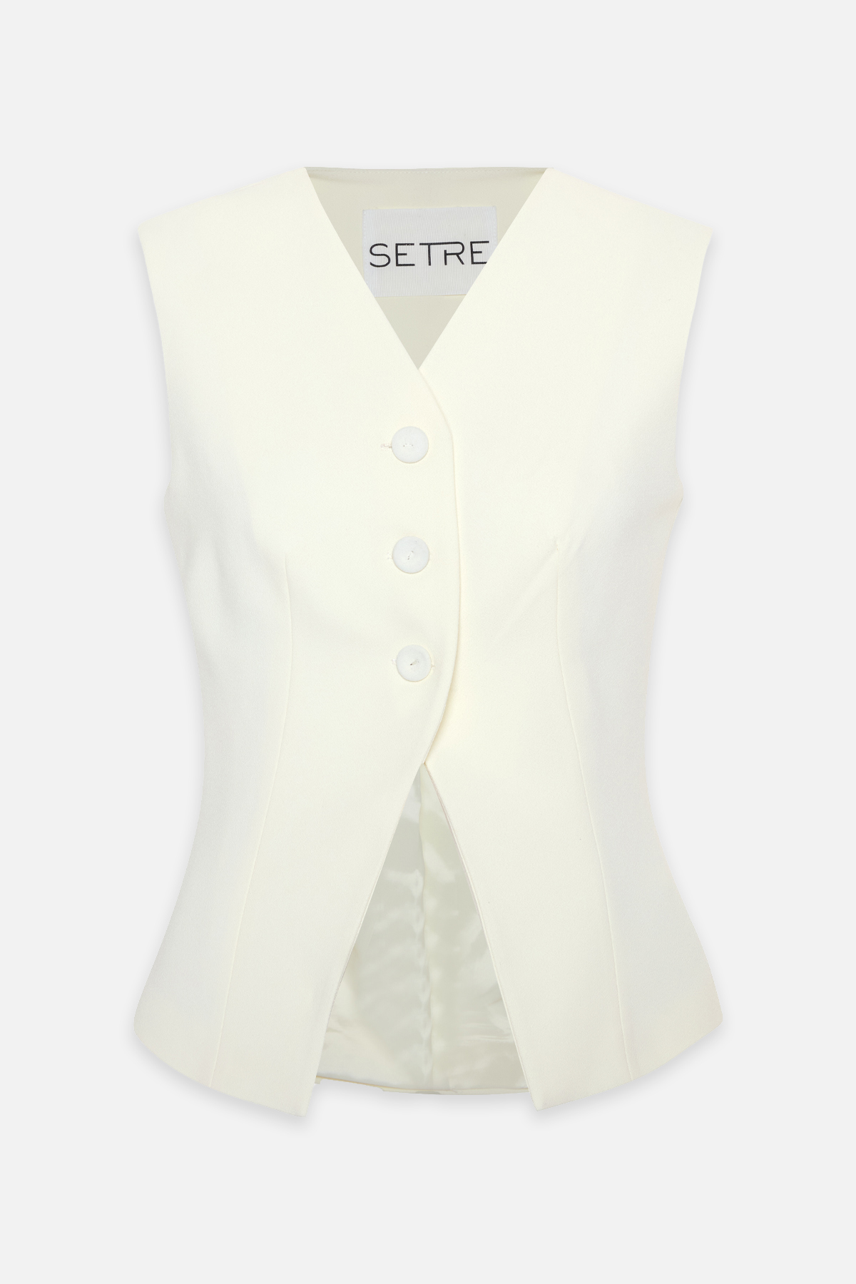 Krem Düğme Detaylı Yelek Ve Pile Detaylı Midi Boy Etekli Takım Kadın Takım Elbise modelleri