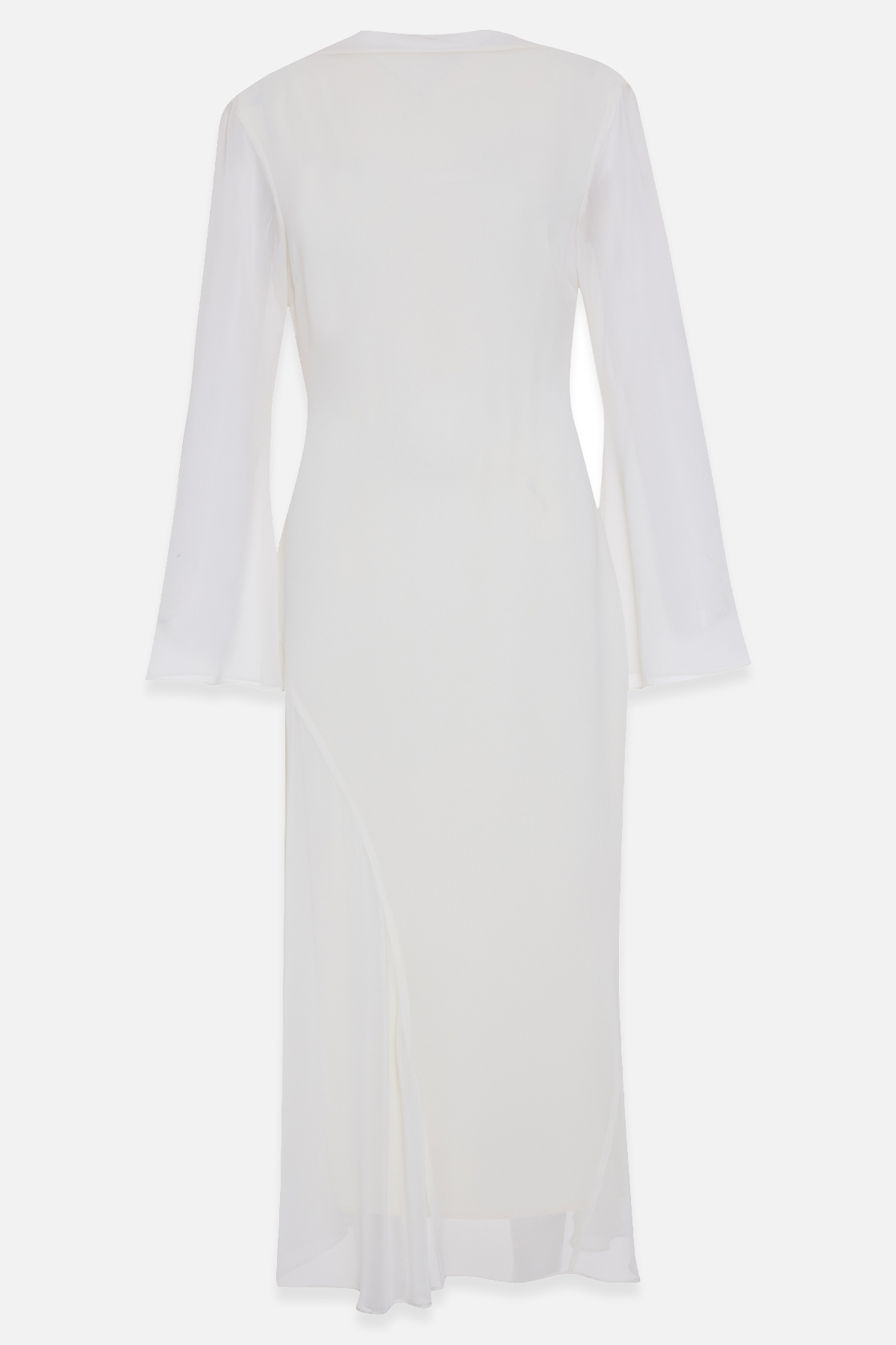 Krem Tam Kalıp Rahat Kesim Boyun Ve Etek Detaylı Elbise Kadın Günlük Elbise modelleri