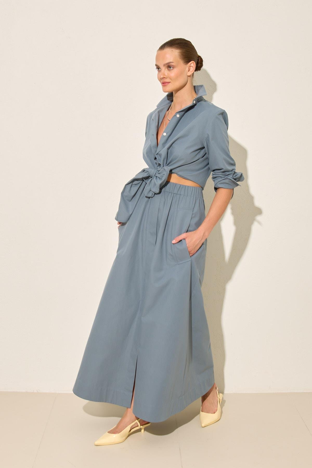 Kuvars Uzun Kollu Gömlek Kadın Kategorisiz modelleri