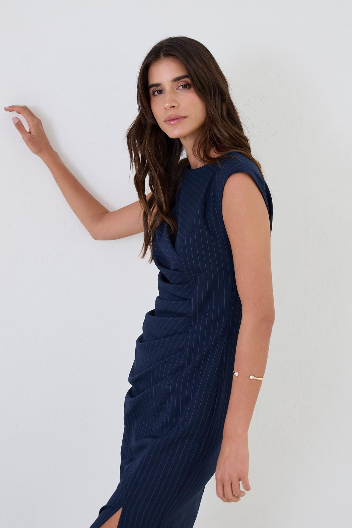 Lacivert 1YB4CEL2672 ELBİSE Kadın Günlük Elbise modelleri