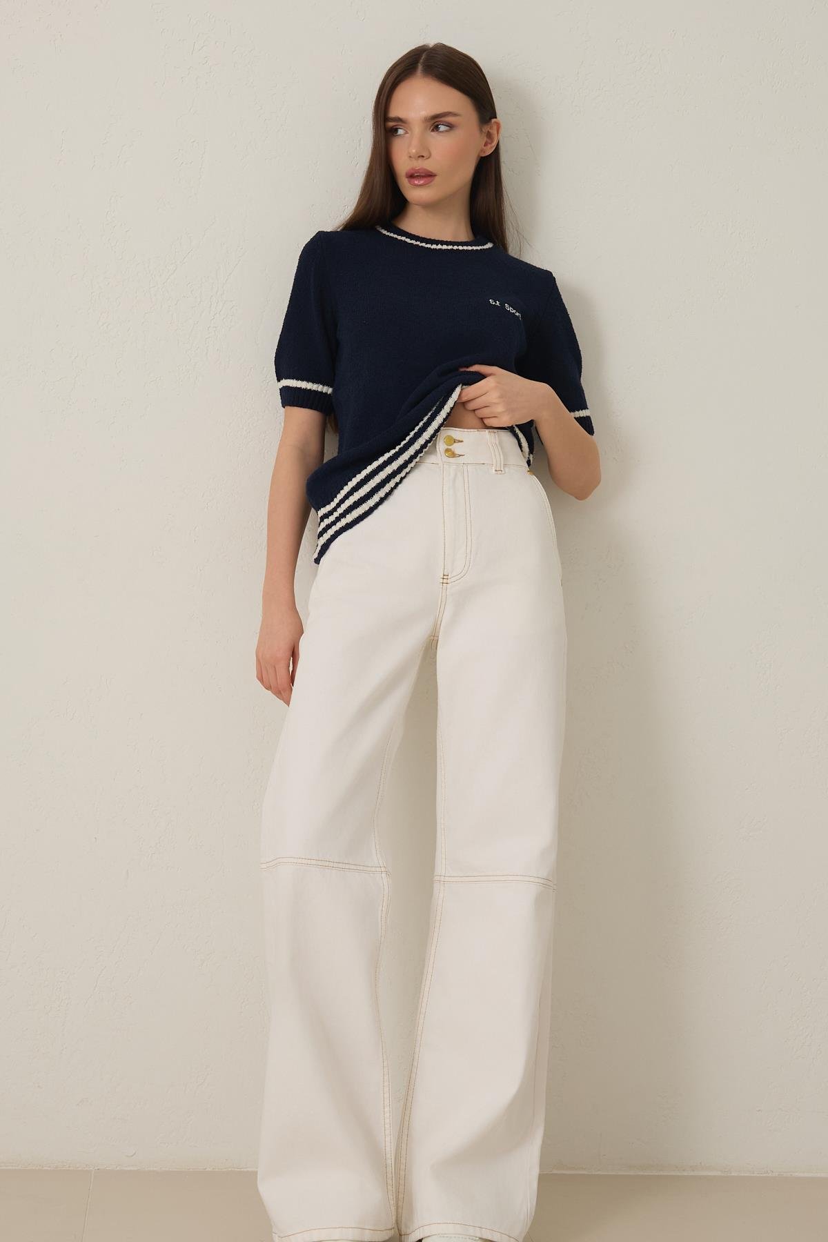 Lacivert 2YB3ECTR0379 TRİKO Kadın Knitwear modelleri