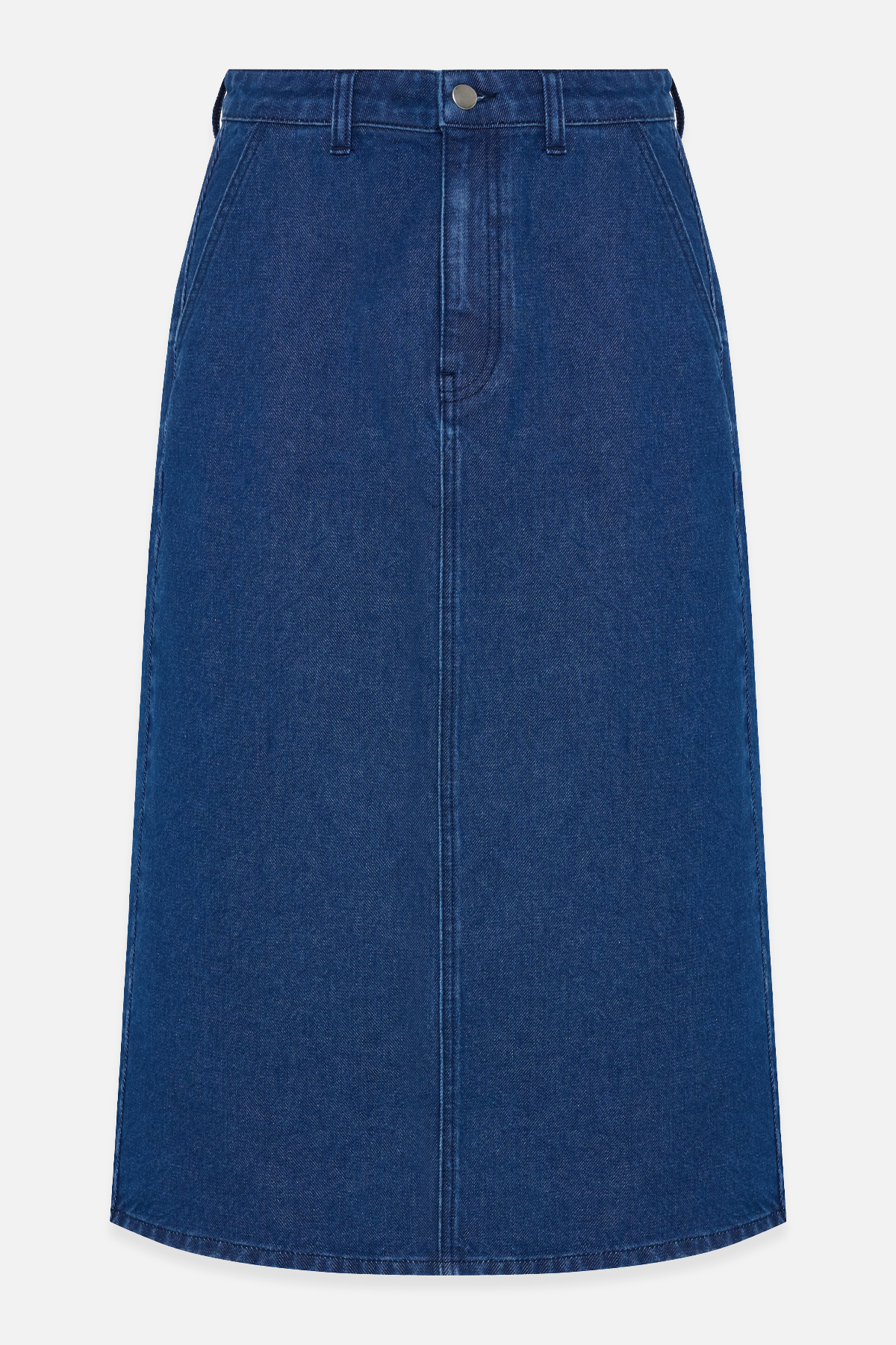 Lacivert Cep Detaylı Kot Etek Kadın Etek modelleri