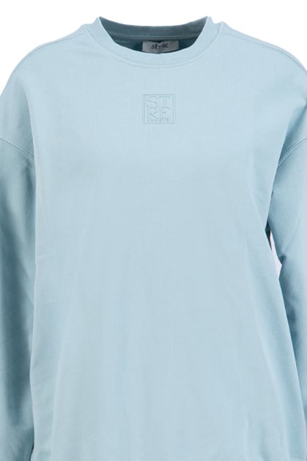 Mavi Pamuklu Sweatshirt Kadın Sweatshirt modelleri