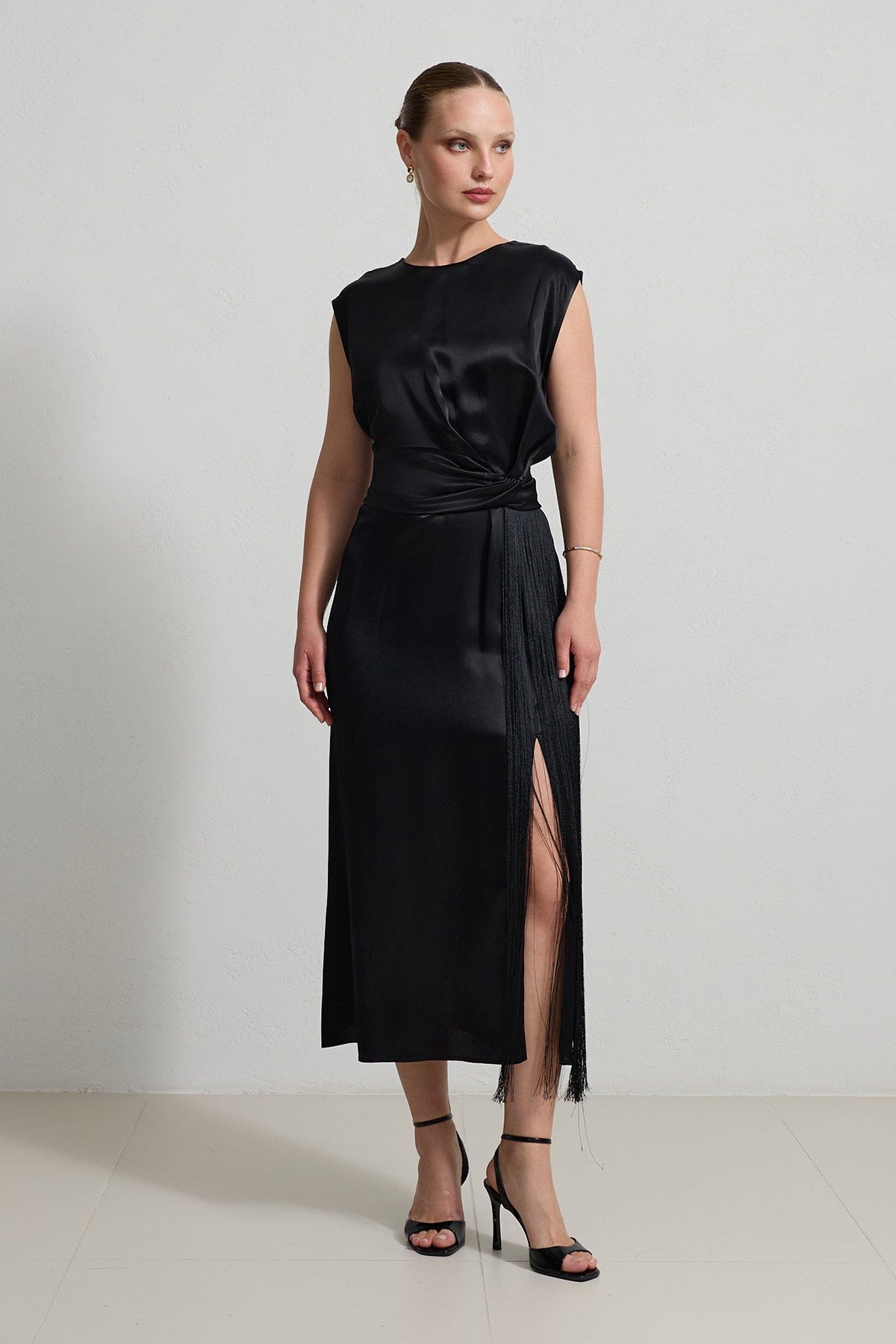 Siyah 1YA1WSEL3304 ELBİSE Kadın Günlük Elbise modelleri