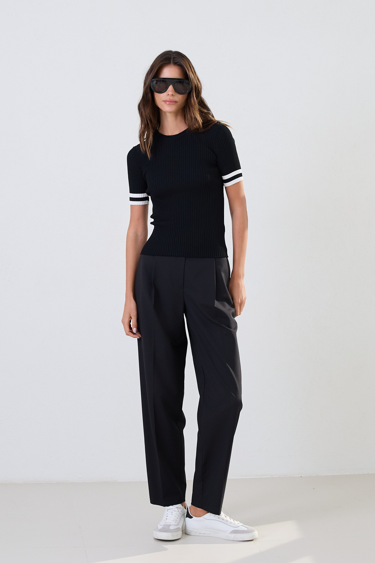 Siyah 2YB4CTR0344 TRİKO Kadın Triko modelleri