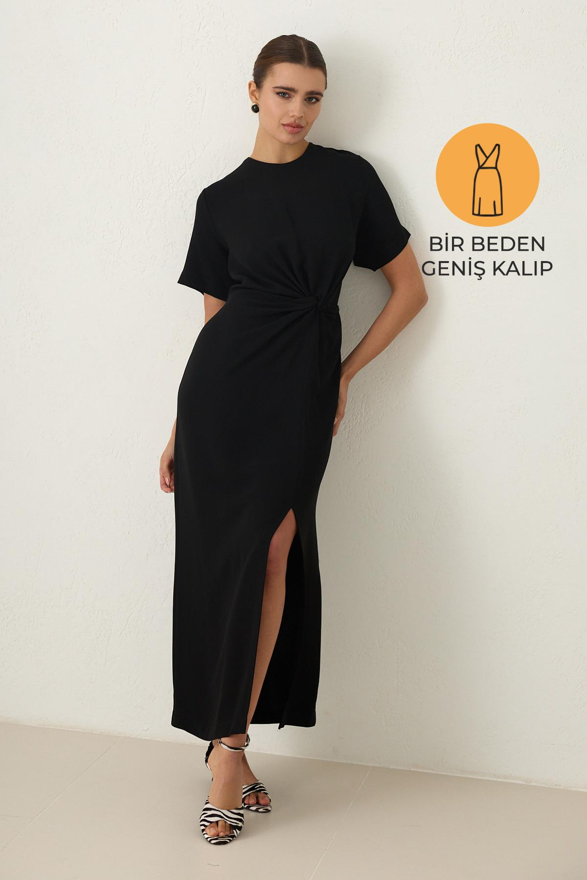 Siyah 1YB3DWEL2926 ELBİSE Kadın Dresses & Evening Dresses modelleri