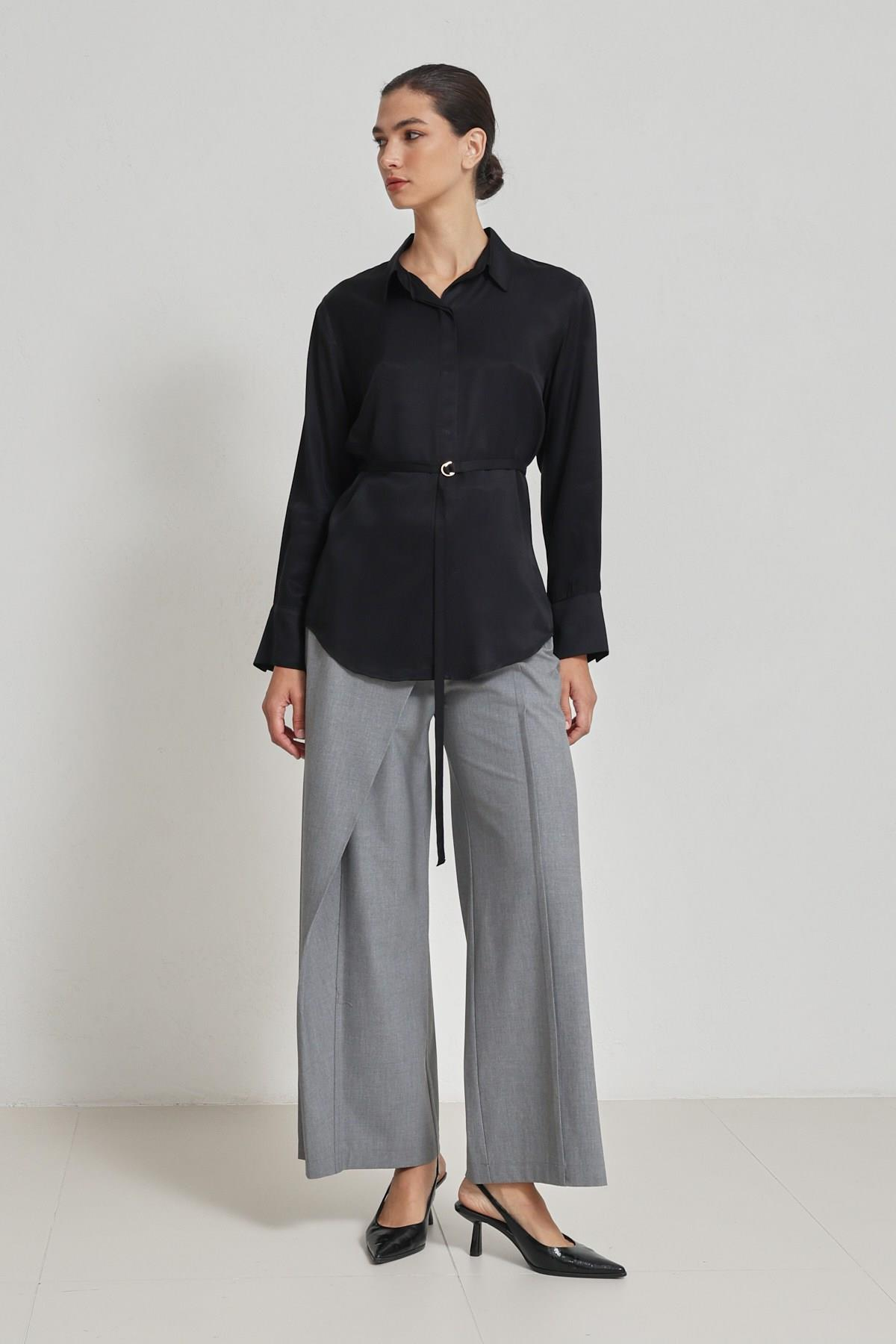 Siyah 1YB3WCGM0653 GÖMLEK Kadın Shirt modelleri