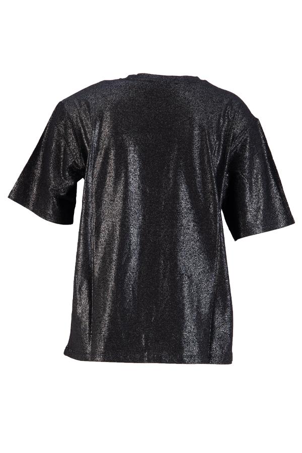 Siyah Bisiklet Yaka Basic T-Shirt Kadın T-Shirt modelleri