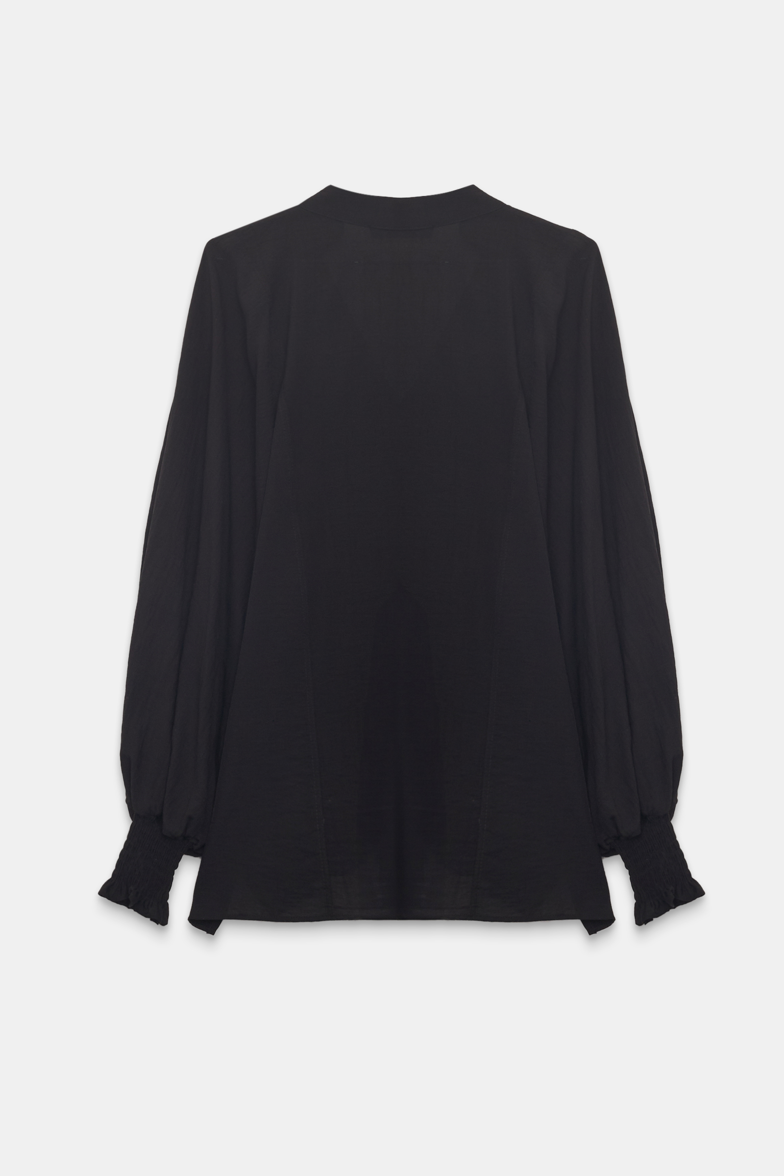 Siyah Düğme Detaylı Rahat Kesim Uzun Kollu Bluz Kadın Kategorisiz modelleri