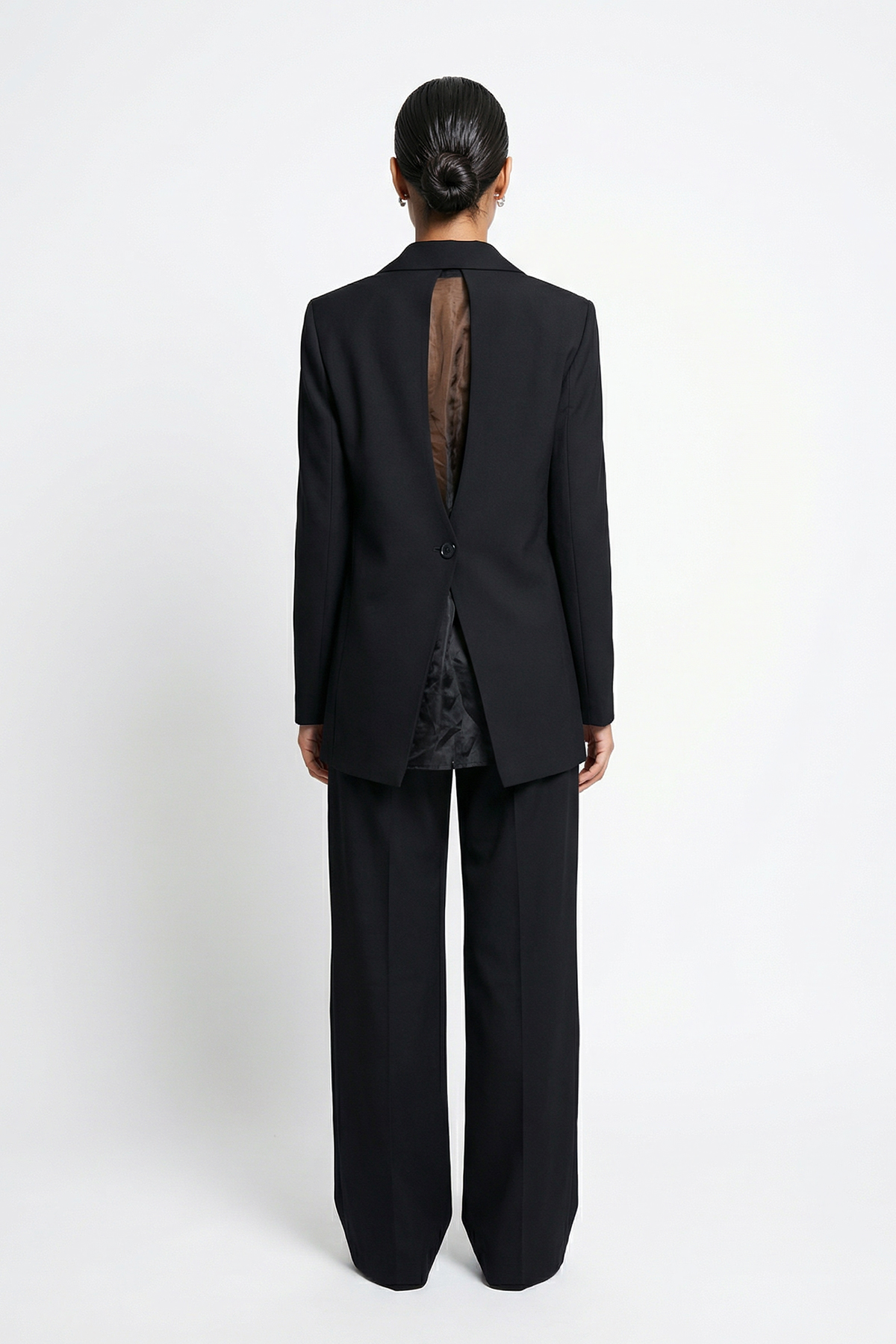 Siyah Düğmesiz Cep Detaylı Rahat Kesim Ceket Kadın Ceket modelleri