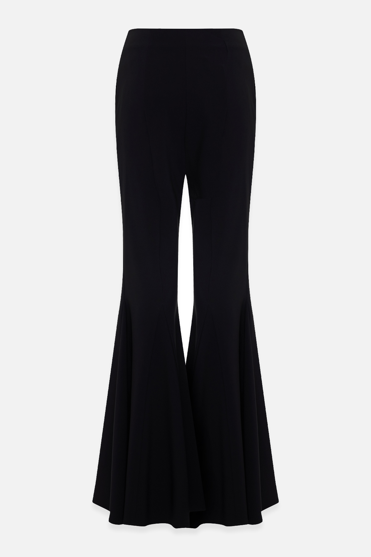 Siyah Geniş Paça Tam Kalıp Pantolon Kadın Pantolon modelleri