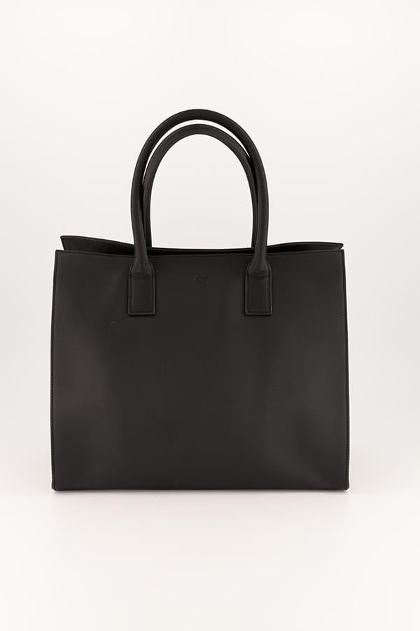 Siyah Mini Logo Detaylı İçi Klipsli Kol Çantası Kadın Çanta modelleri