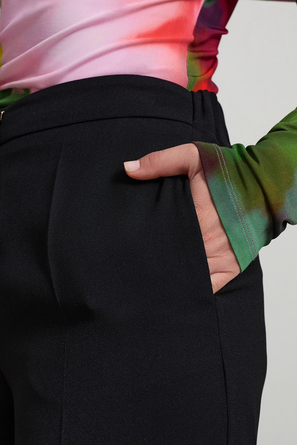 Siyah Rahat Kesim Geniş Paça Pantolon Kadın Pantolon modelleri