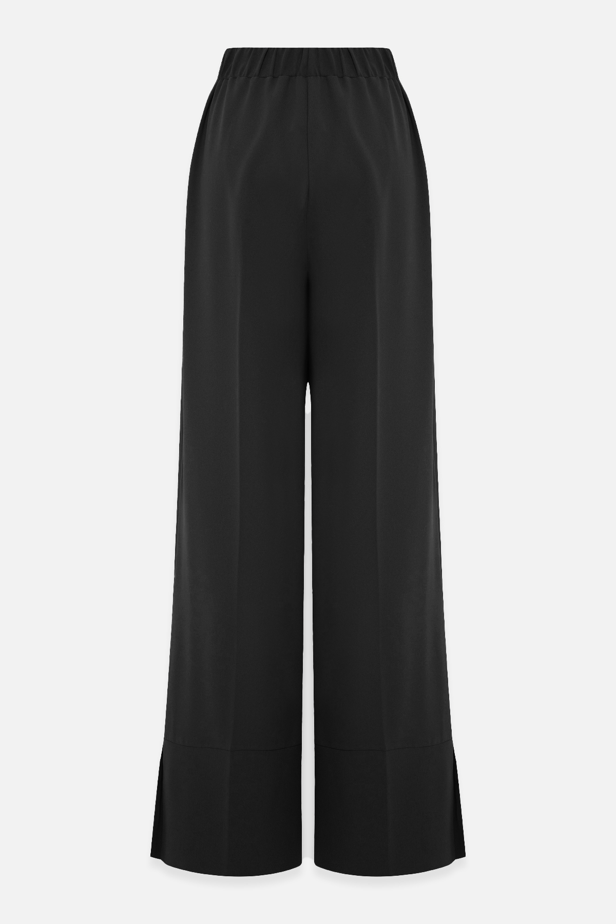 Siyah Rahat Kesim Geniş Paça Pantolon Kadın Pantolon modelleri