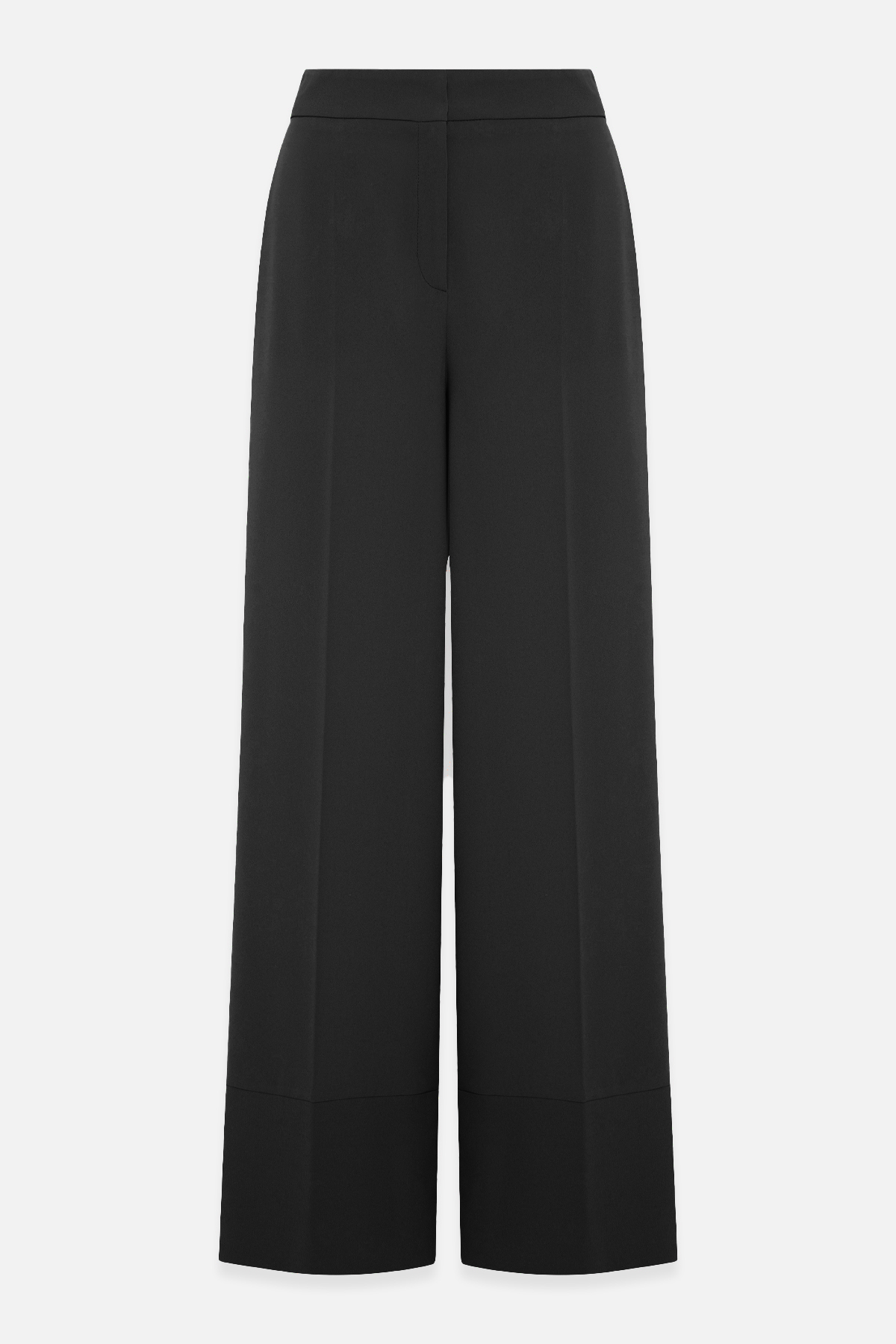 Siyah Rahat Kesim Geniş Paça Pantolon Kadın Pantolon modelleri