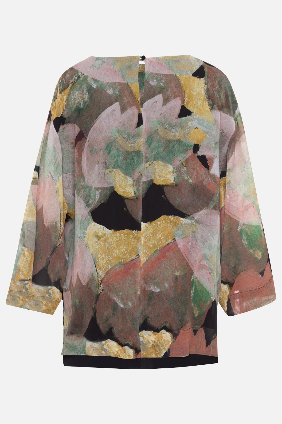 Siyah-Sarı Desenli Uzun Kollu Bluz Kadın Bluz modelleri