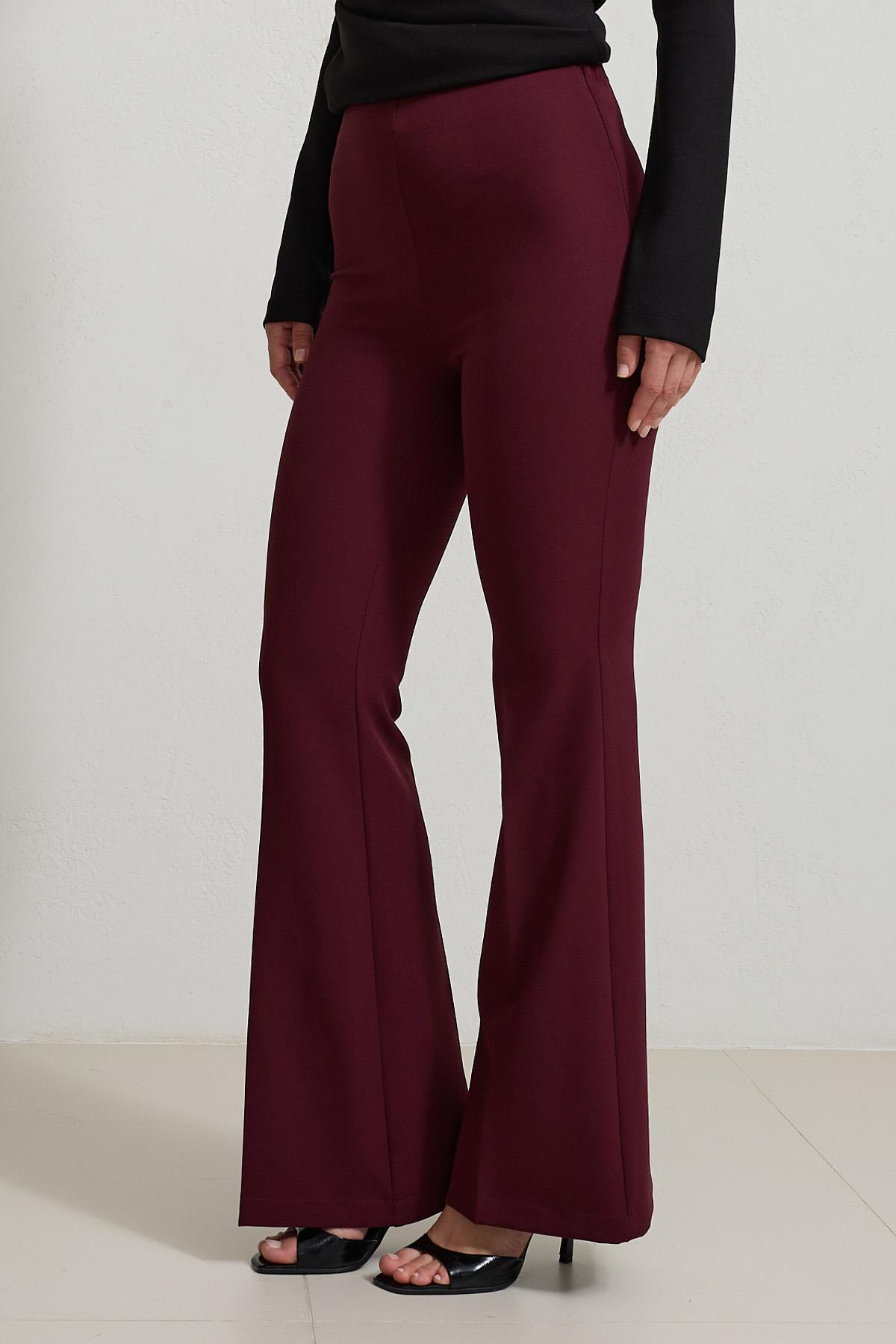 Vişne Rahat Kesim Tam Kalıp Pantolon Kadın Kategorisiz modelleri