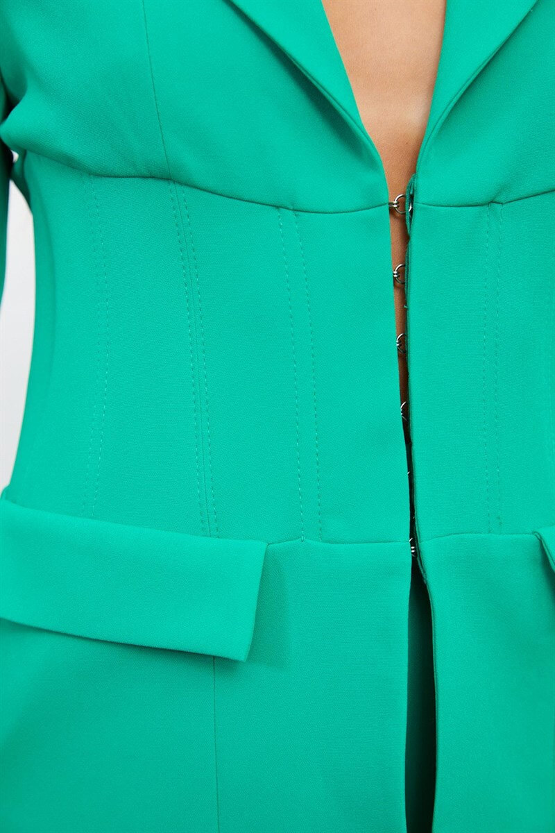 Yeşil Korse Ceket Pantolon TakımST060W90255002