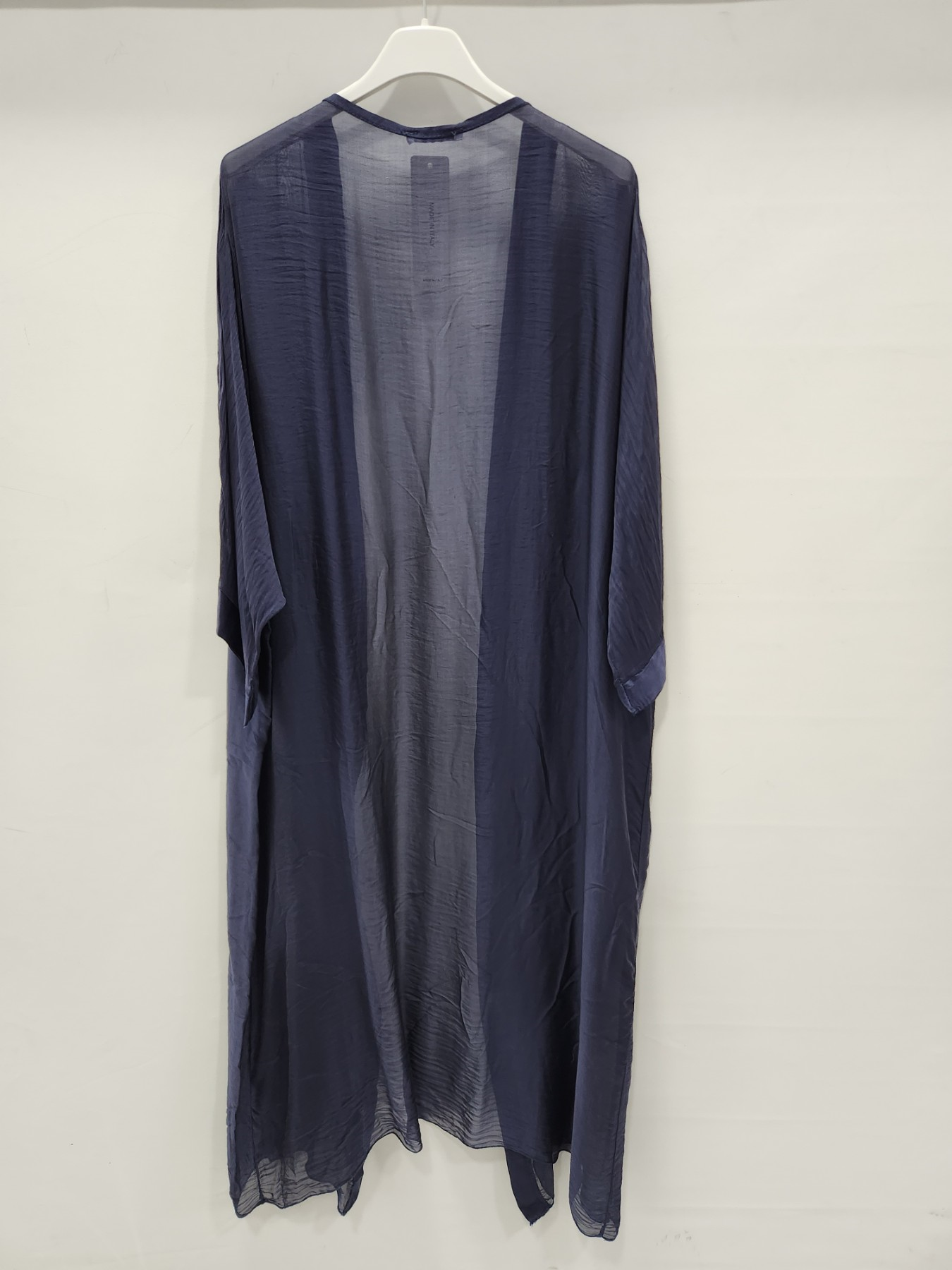 NAVY İtalyan Uzun İpek Kaftan