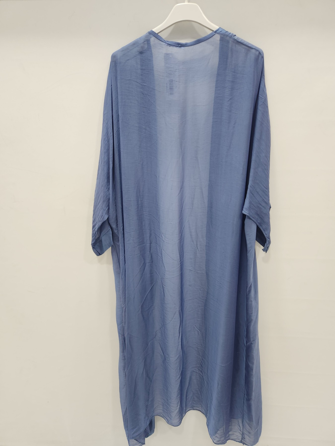Dark Jeans İtalyan Uzun İpek Kaftan