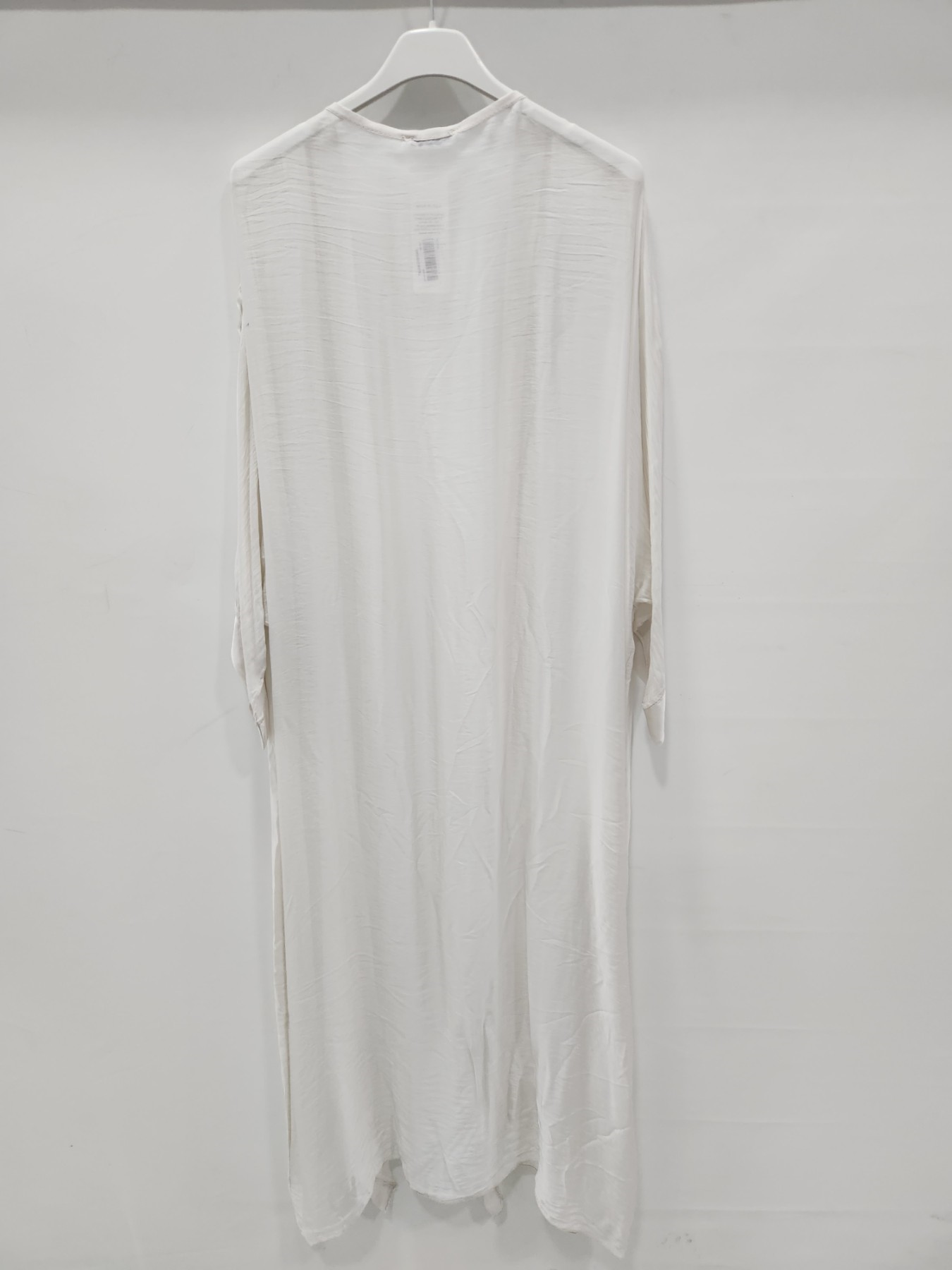 Beige İtalyan Uzun İpek Kaftan