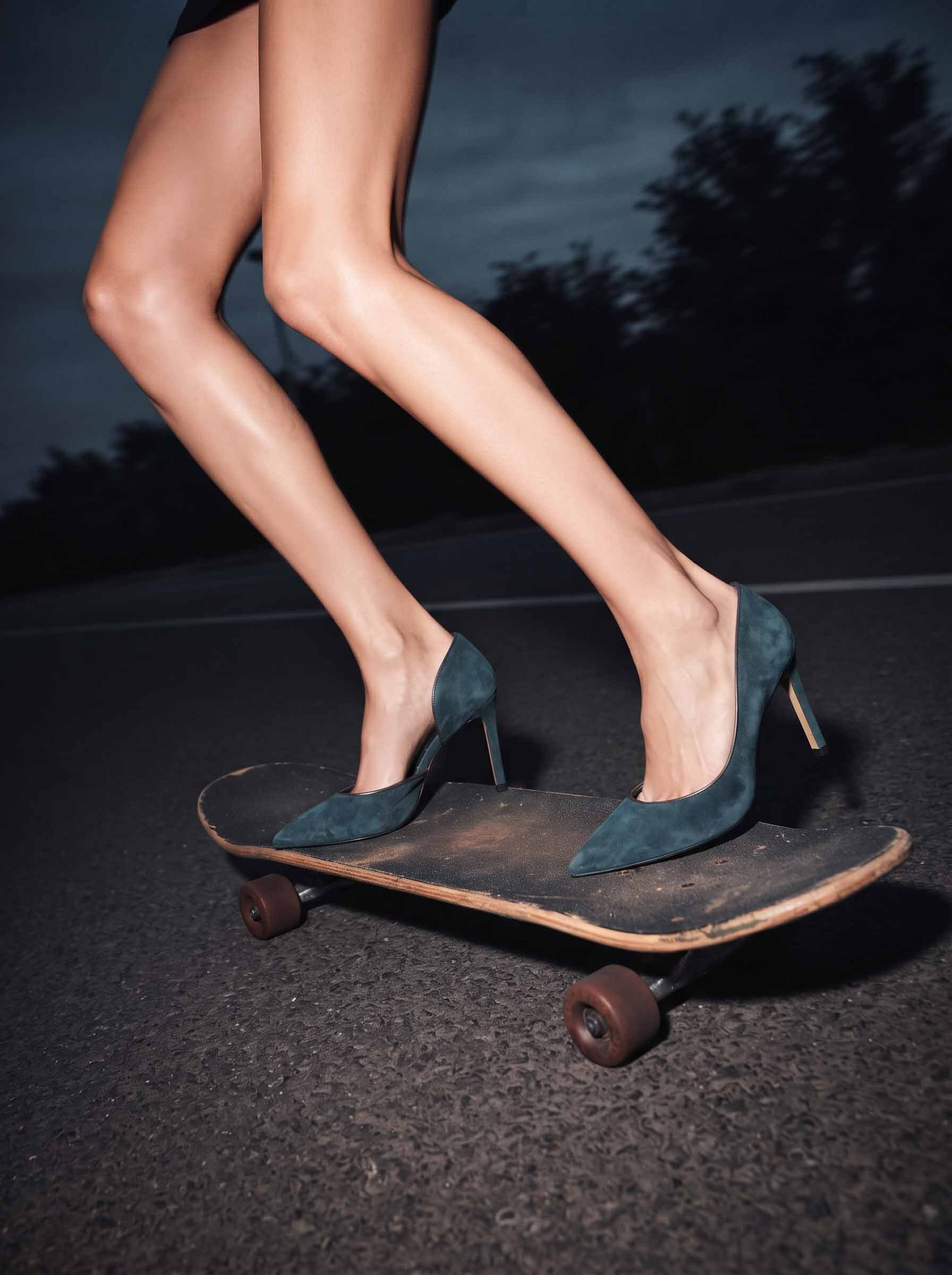 Adel Antrasit Süet Stiletto