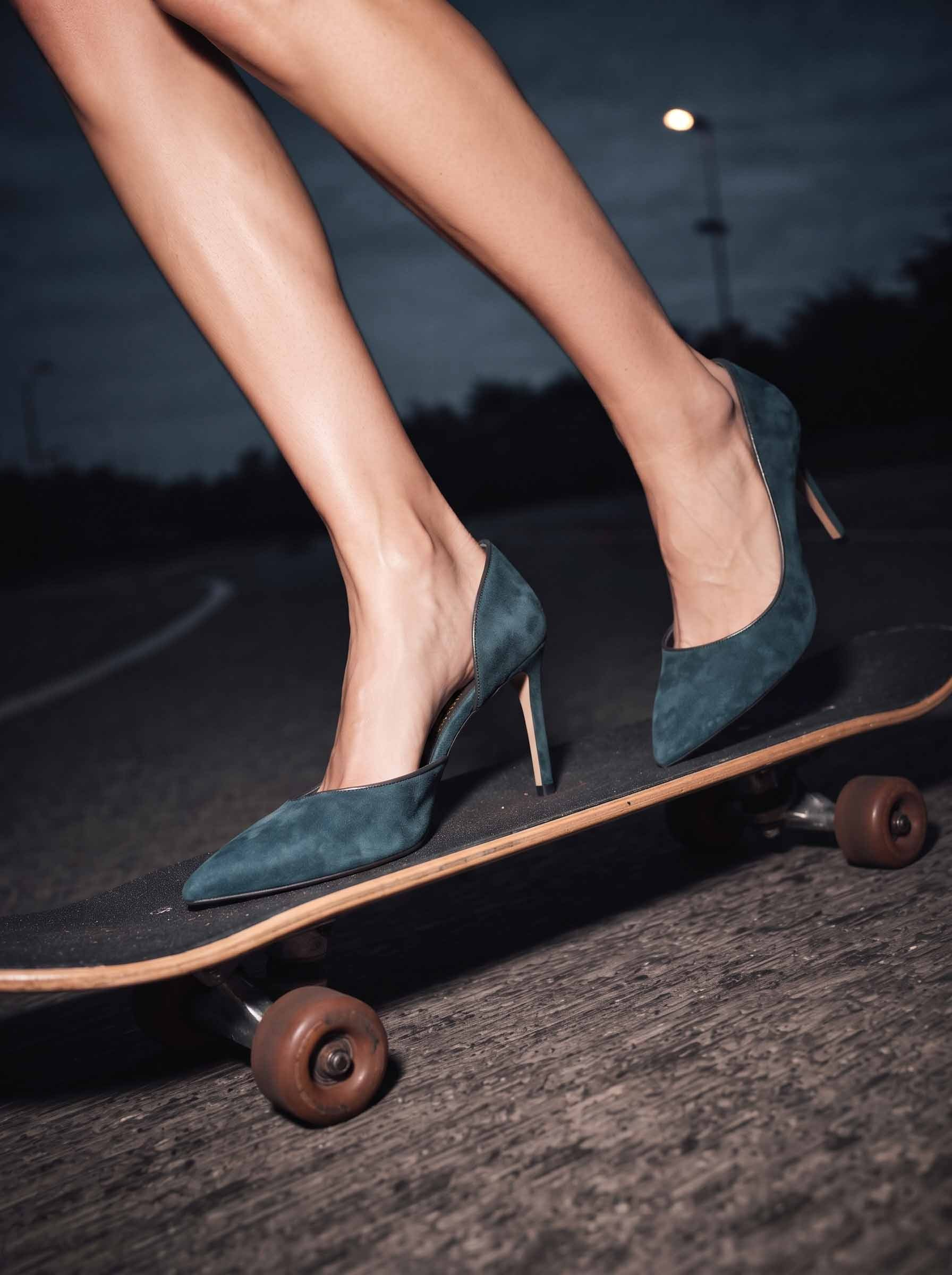 Adel Antrasit Süet Stiletto
