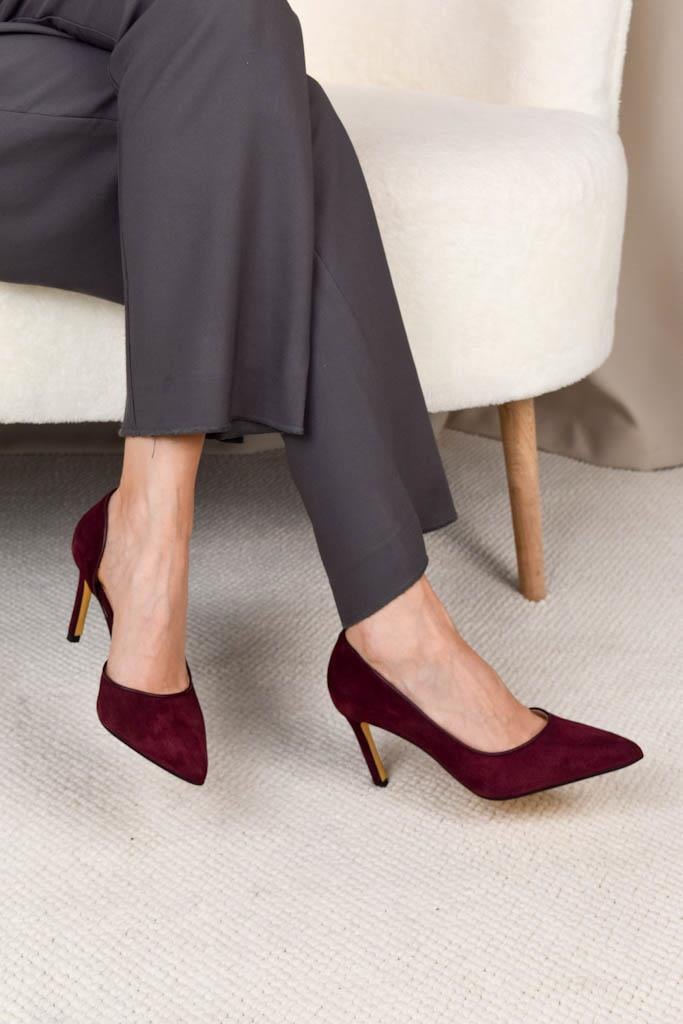 Adel Bordo Süet Stiletto