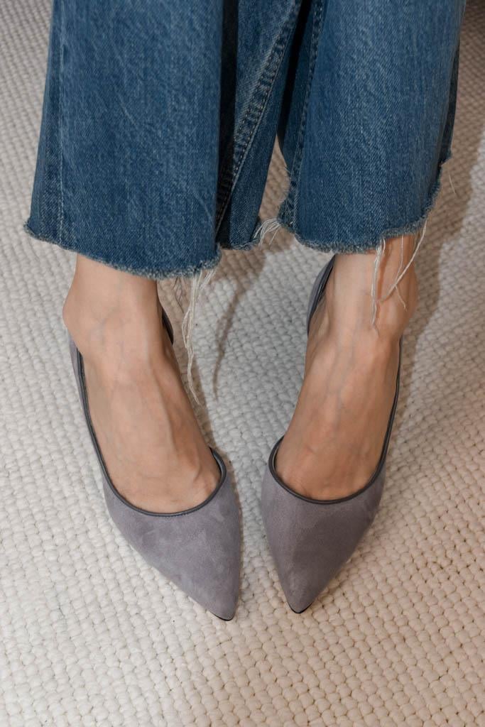 Adel Gri Süet Stiletto