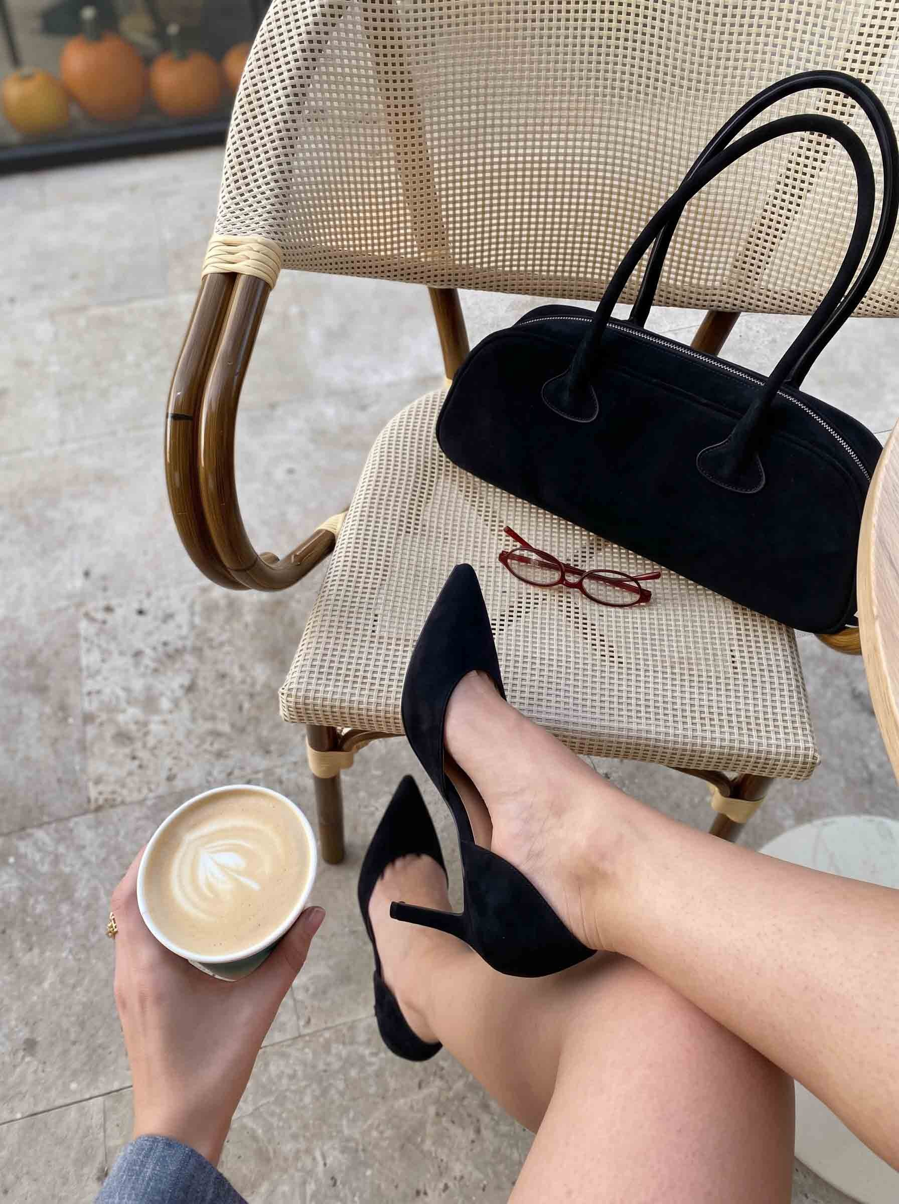 Adel Siyah Süet Stiletto