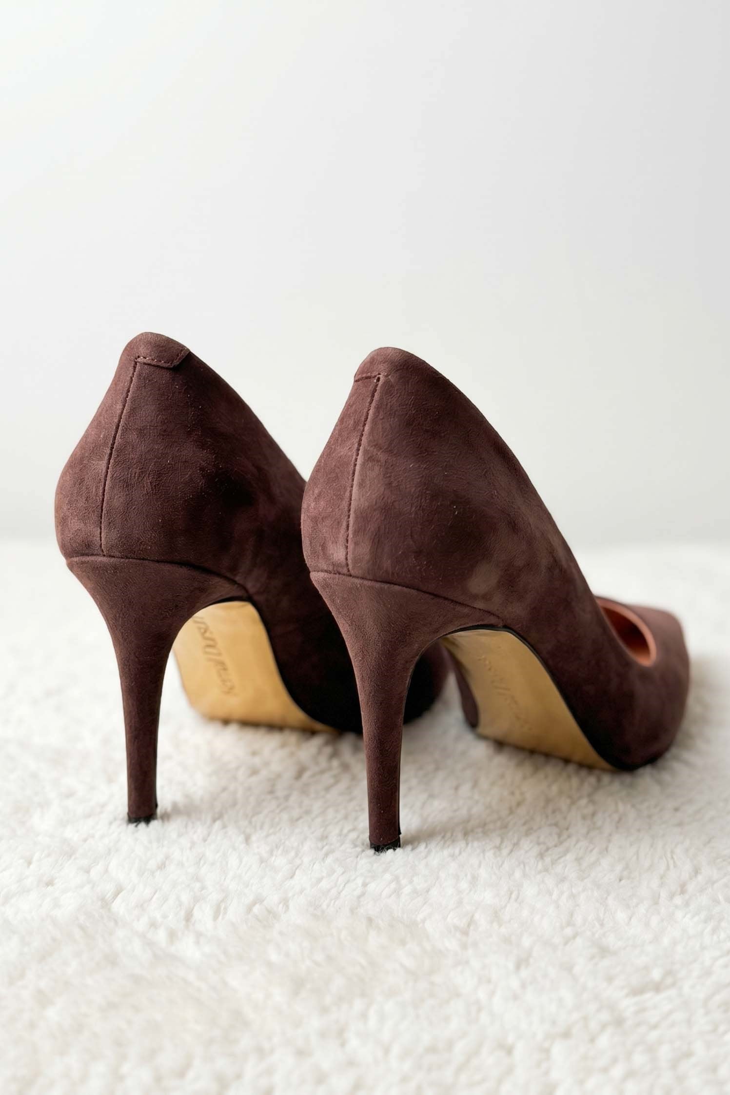 Chic Kahve Süet Stiletto