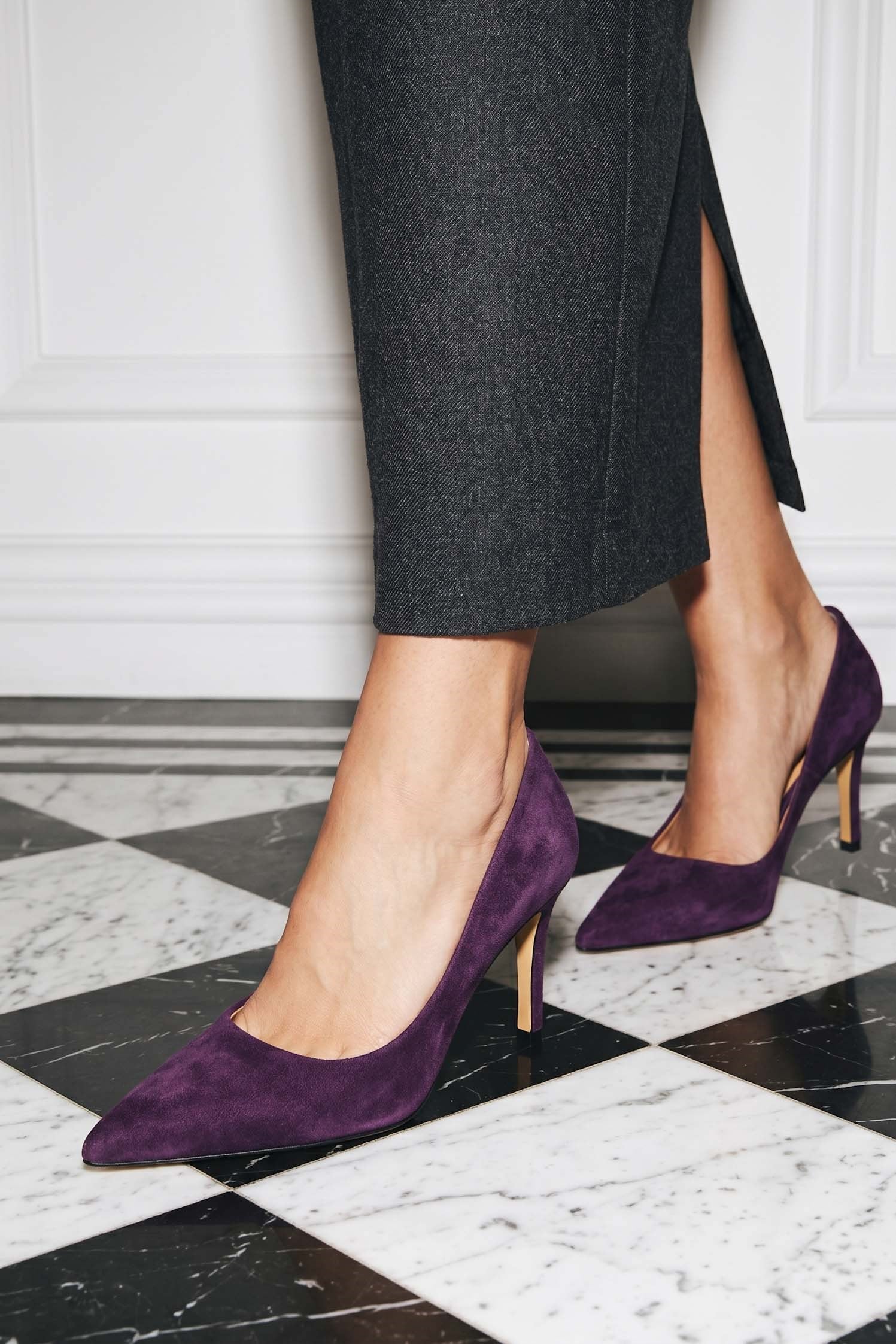 Chic Mor Süet Stiletto