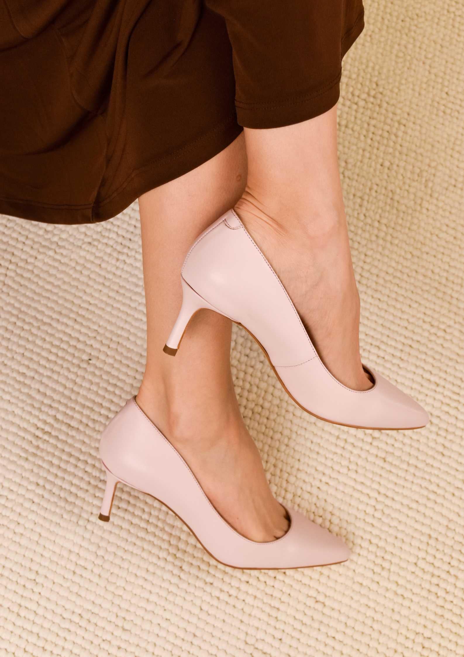 Classico Bebek Pembe Deri Stiletto