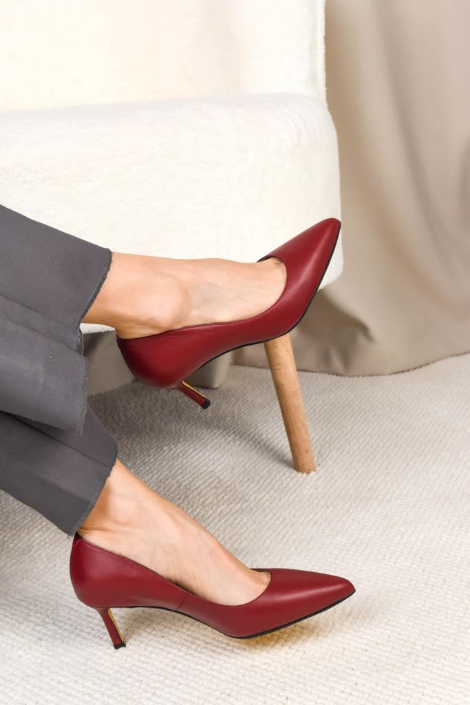 Classico Bordo Deri Stiletto