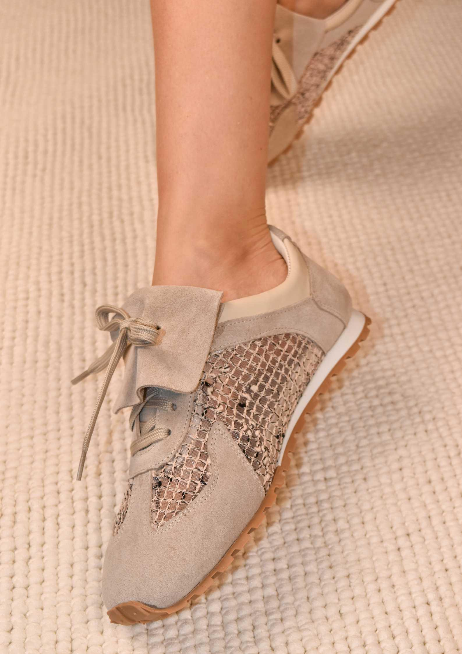 Dolce Gri Süet Kadın Sneaker