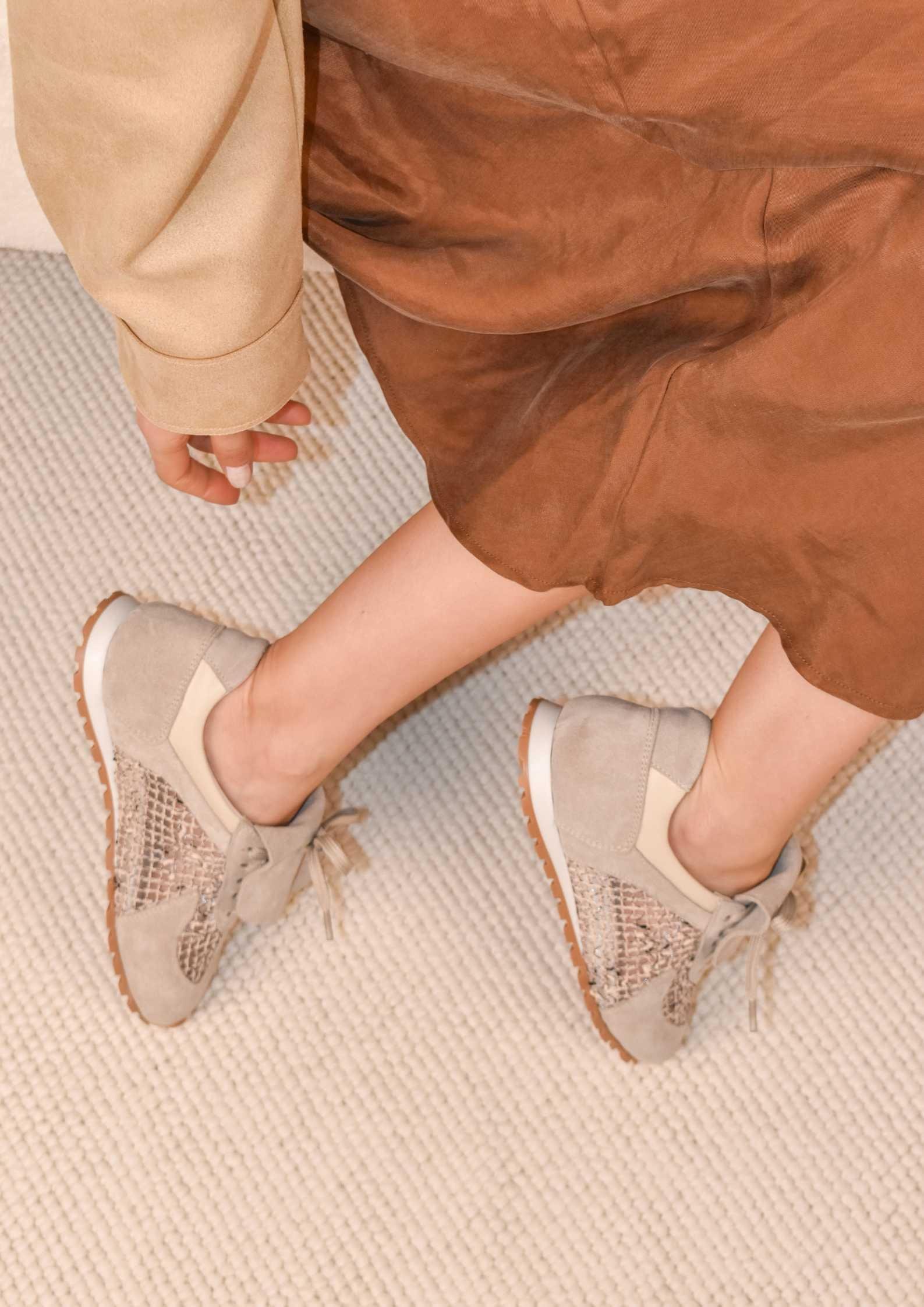 Dolce Gri Süet Kadın Sneaker