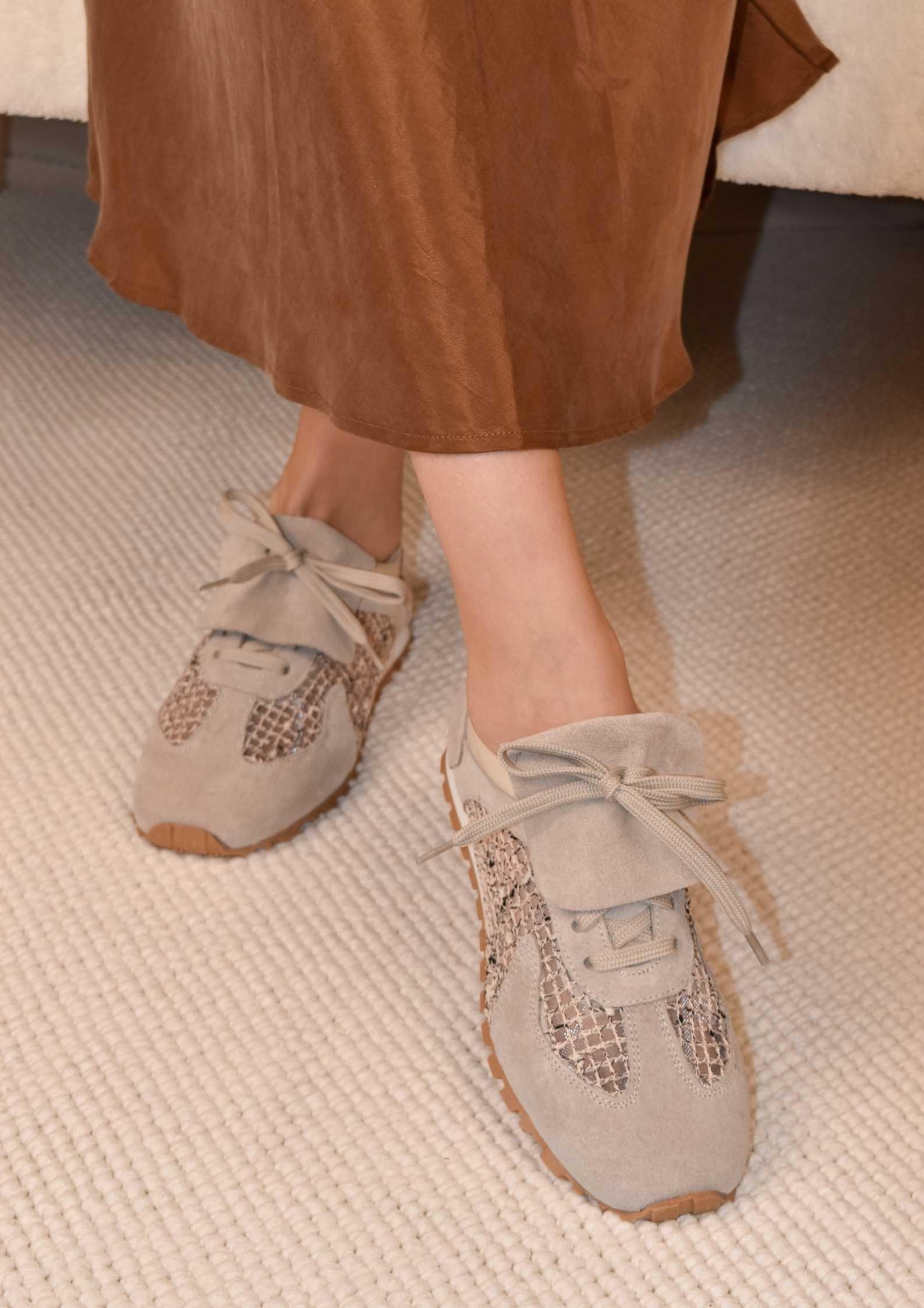 Dolce Gri Süet Kadın Sneaker