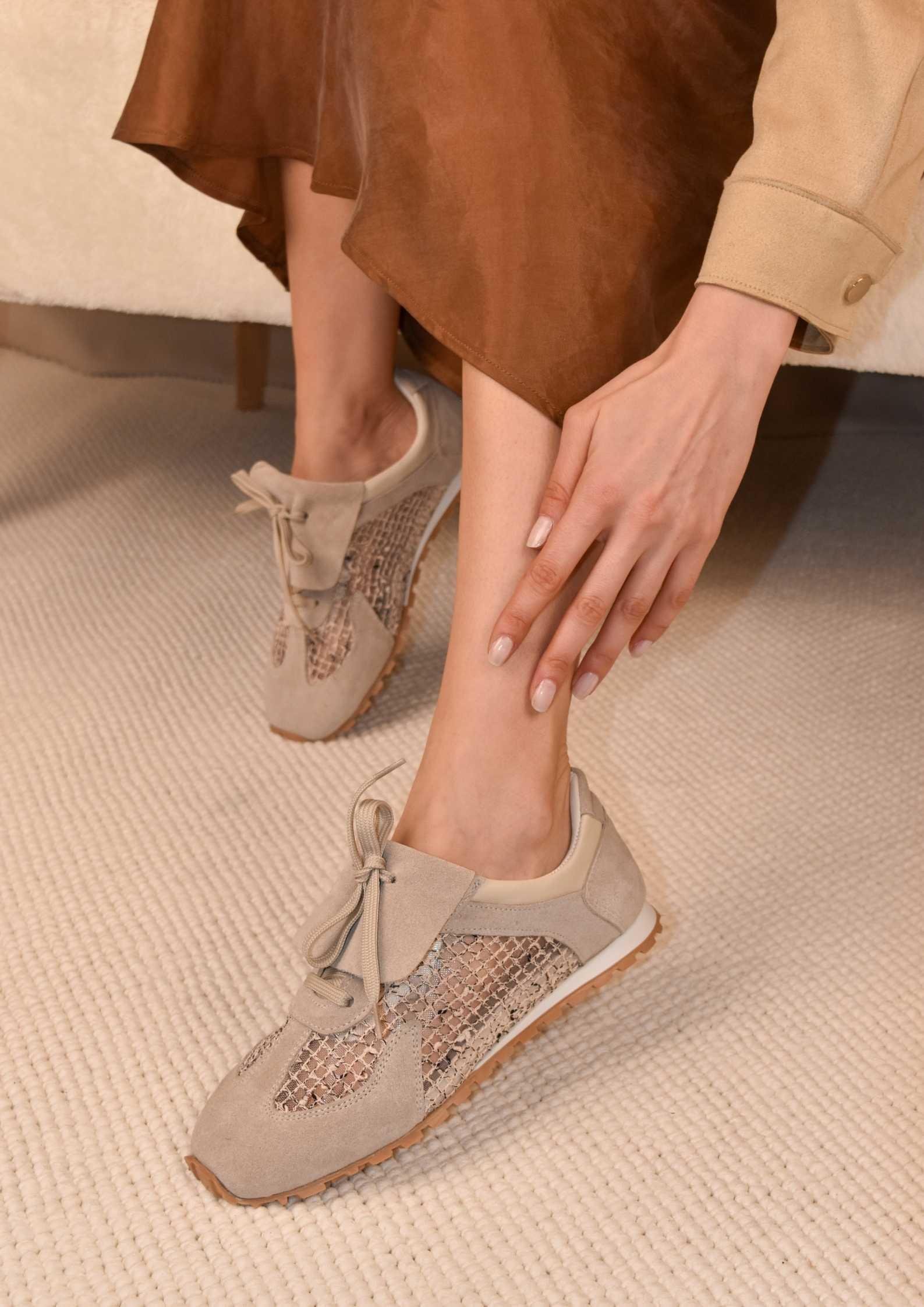 Dolce Gri Süet Kadın Sneaker