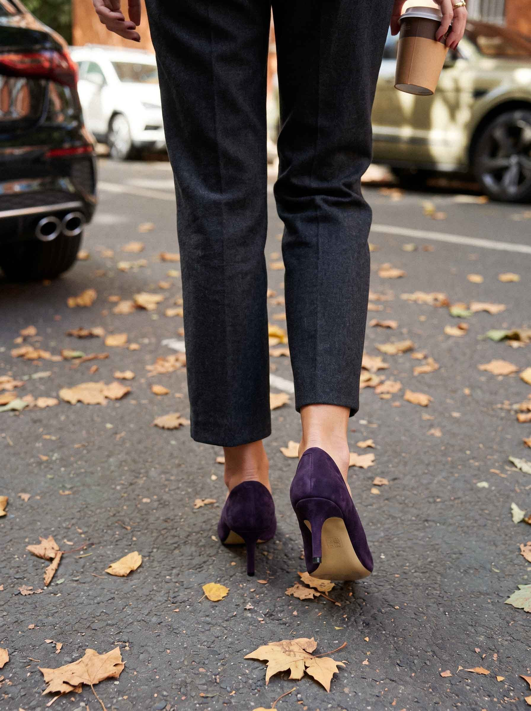 Glam Mor Süet Stiletto