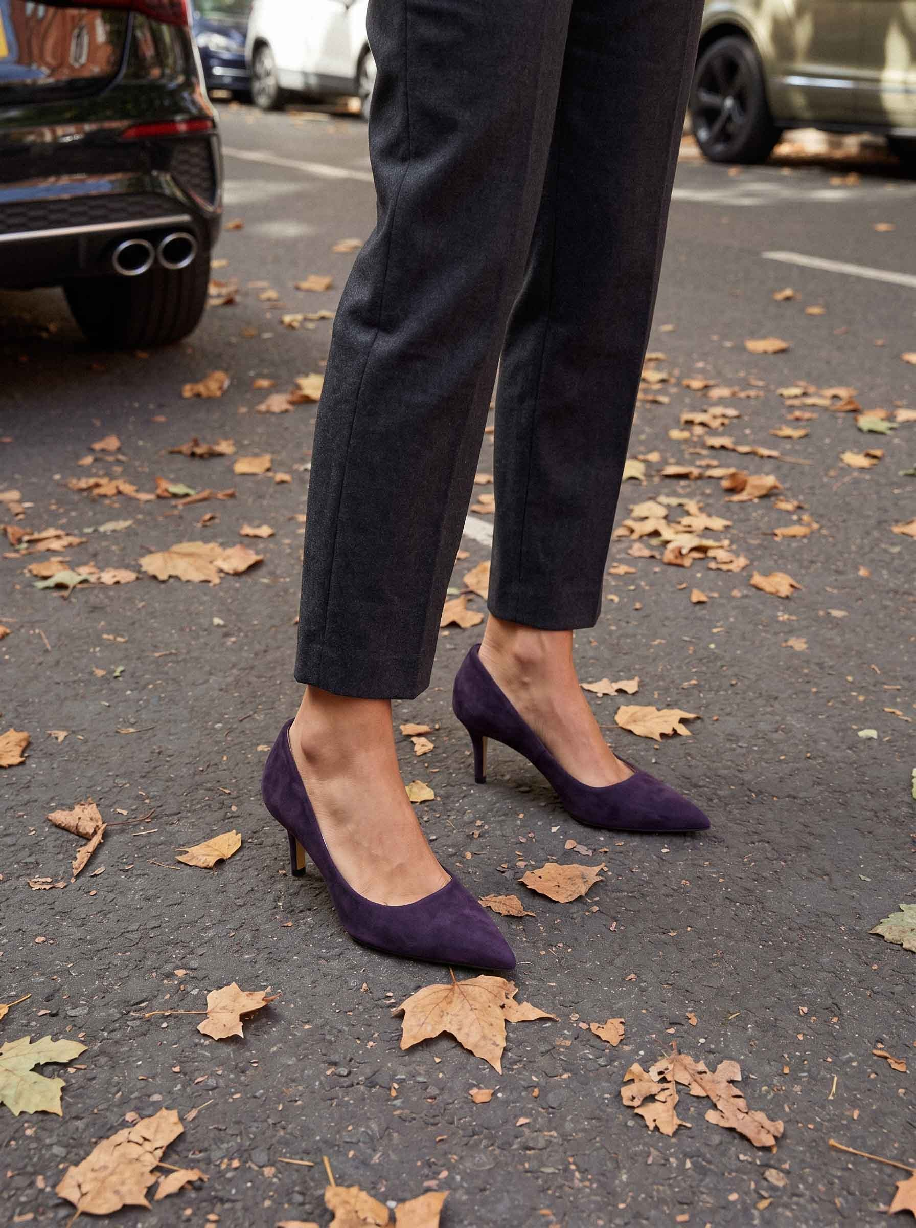 Glam Mor Süet Stiletto