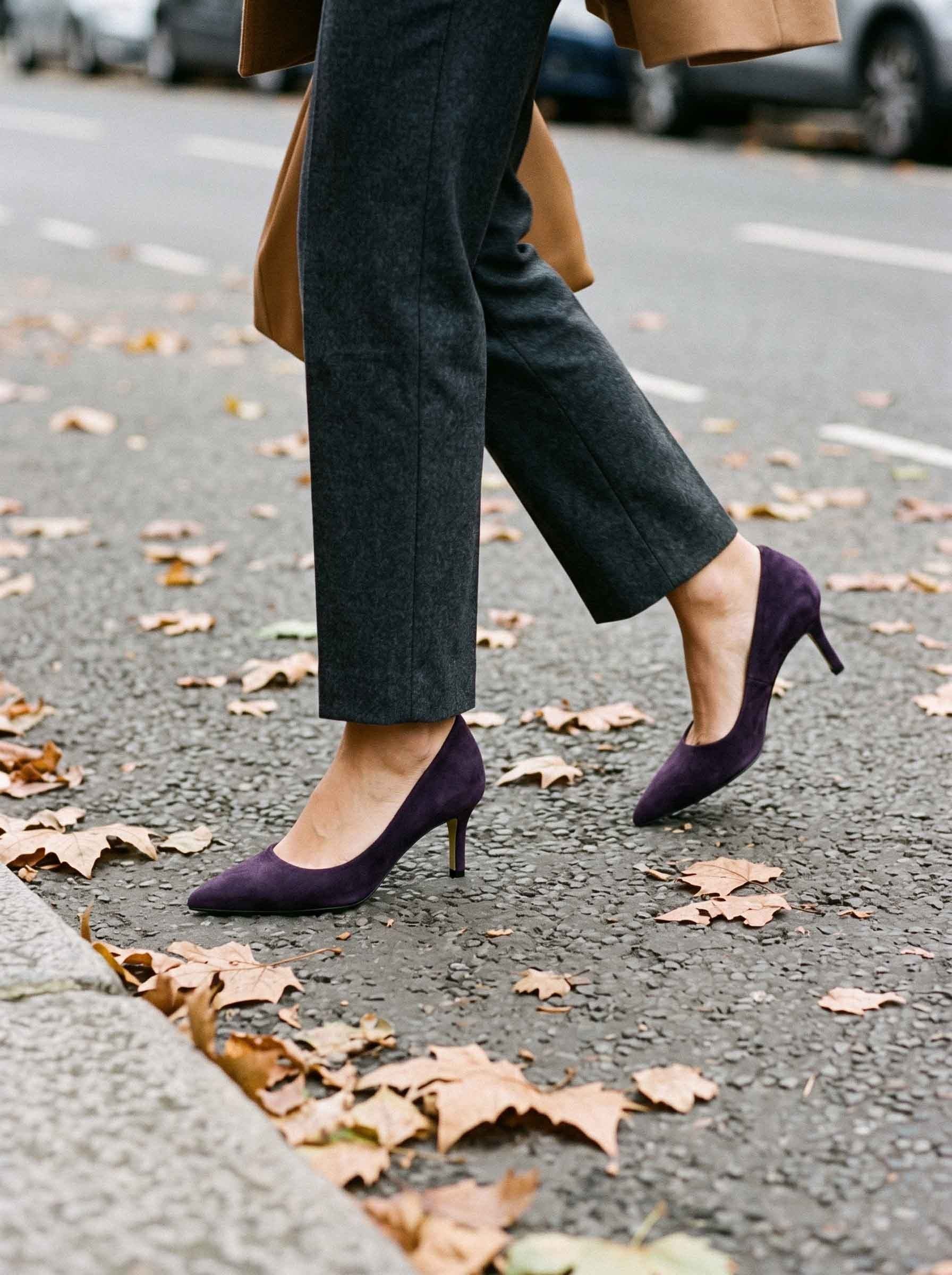 Glam Mor Süet Stiletto