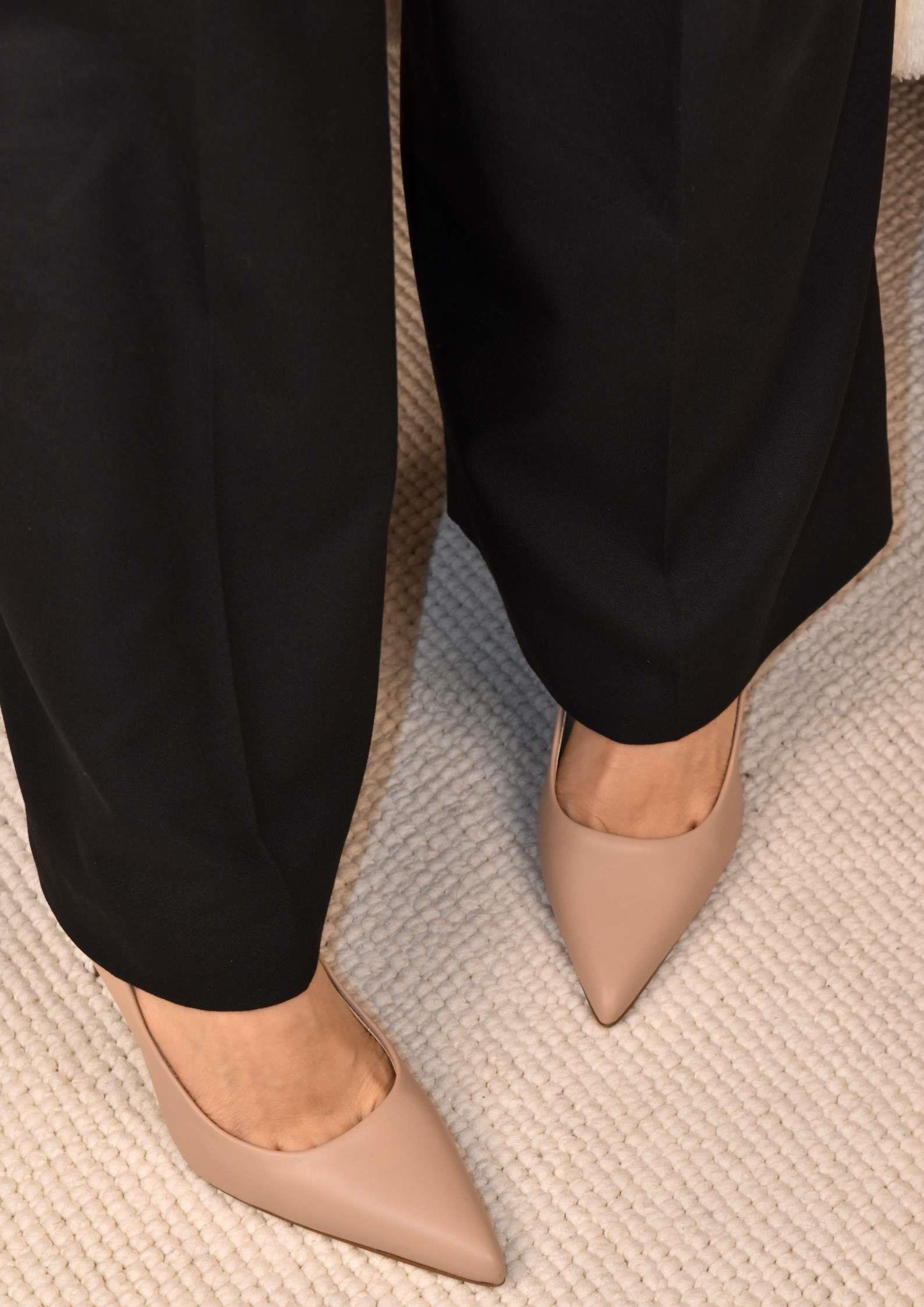 Icon Bej Deri Stiletto